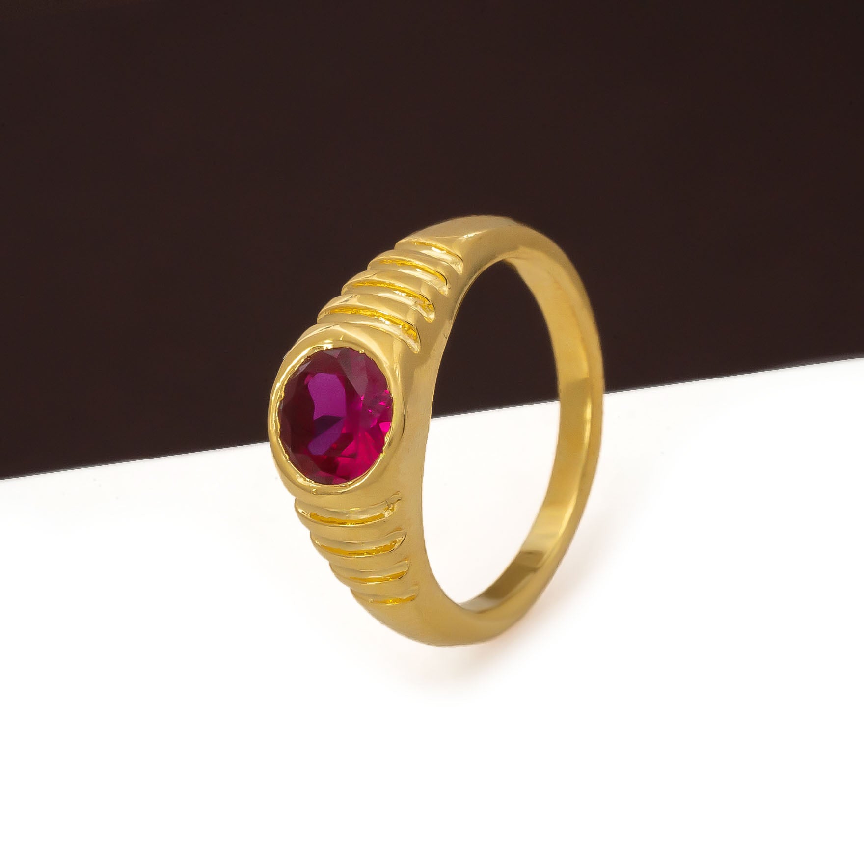 GOLDEN STONE RING PSR8R-081