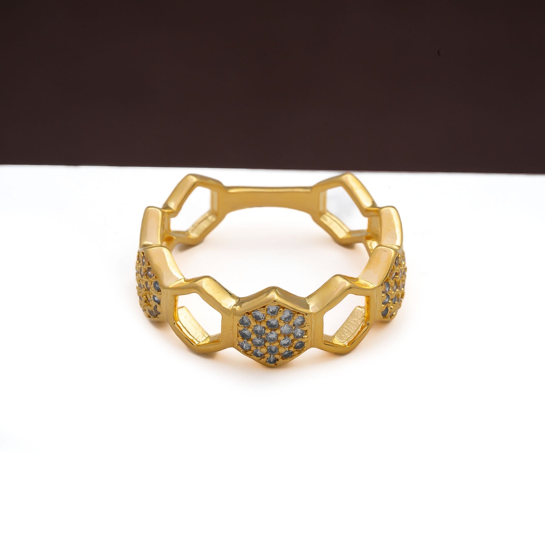 GOLDEN STONE RING PSR61W-051