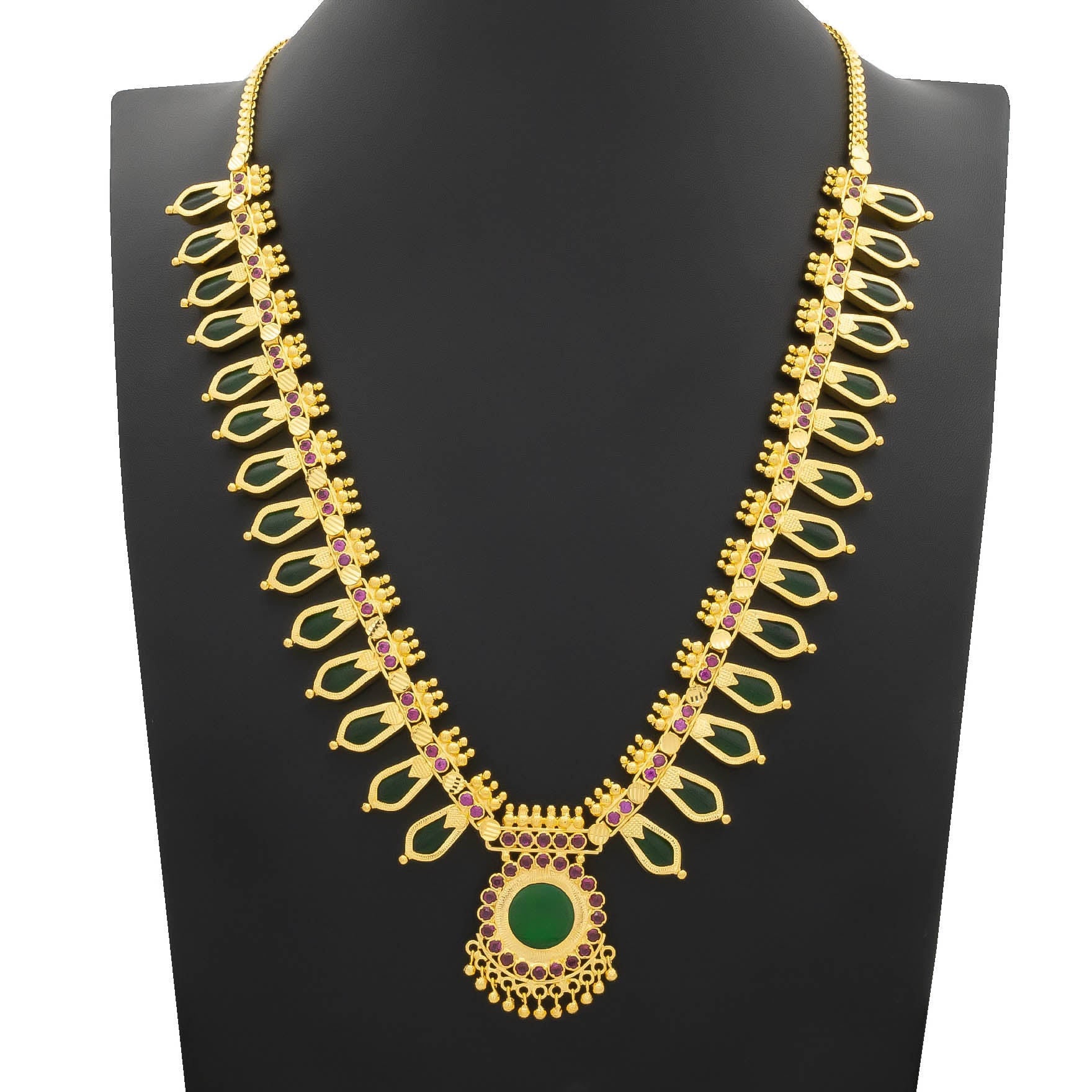STONE PALAKKA NECKLACE PSPKNNG4-0921