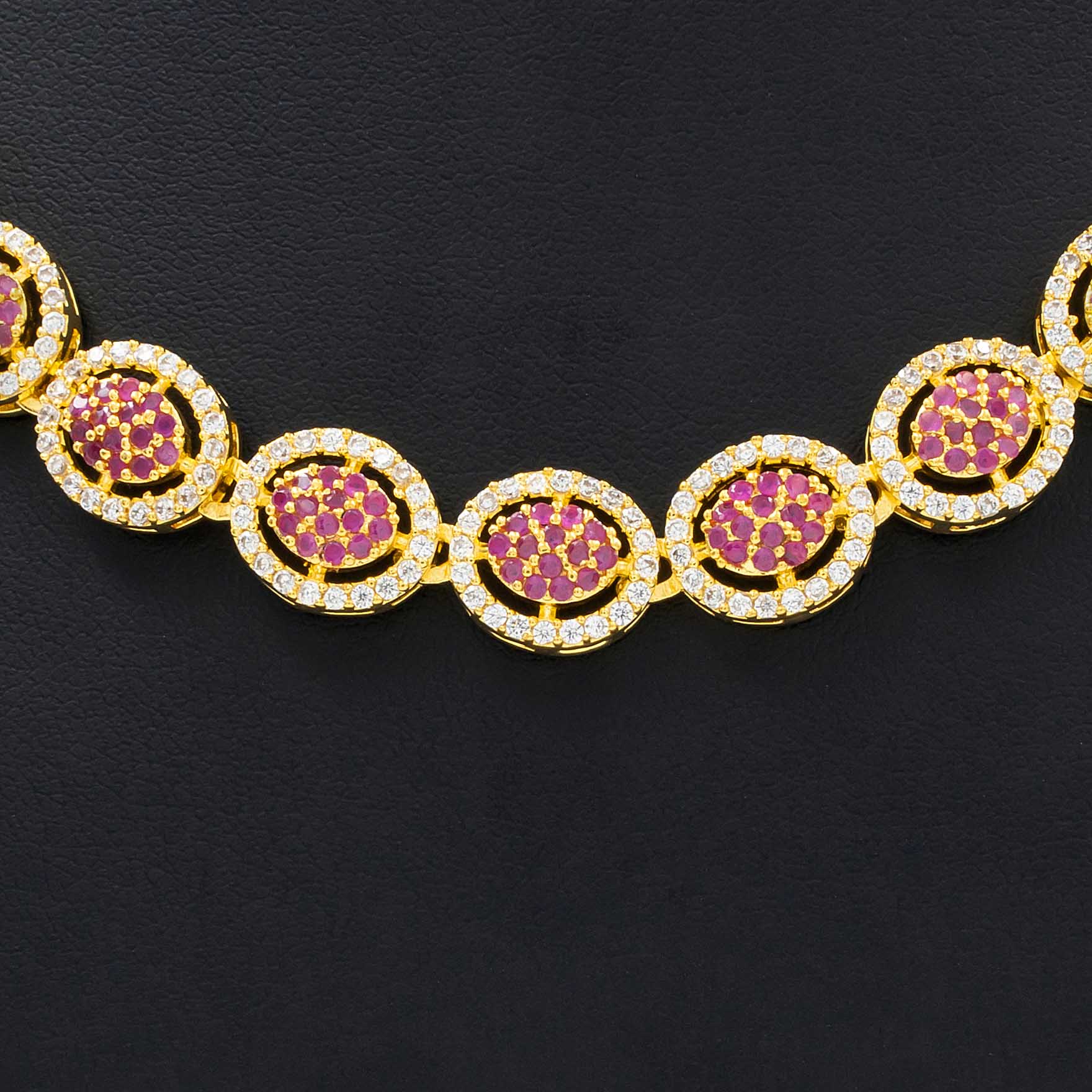 PREMIUM STONE NECKLACE SHORT WITH STUD  PMSNS11WR-009, PMSHST21WR-022