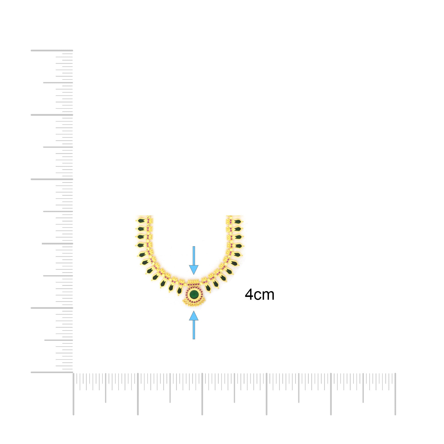 STONE PALAKKA NECKLACE PSPKNNG4-0921