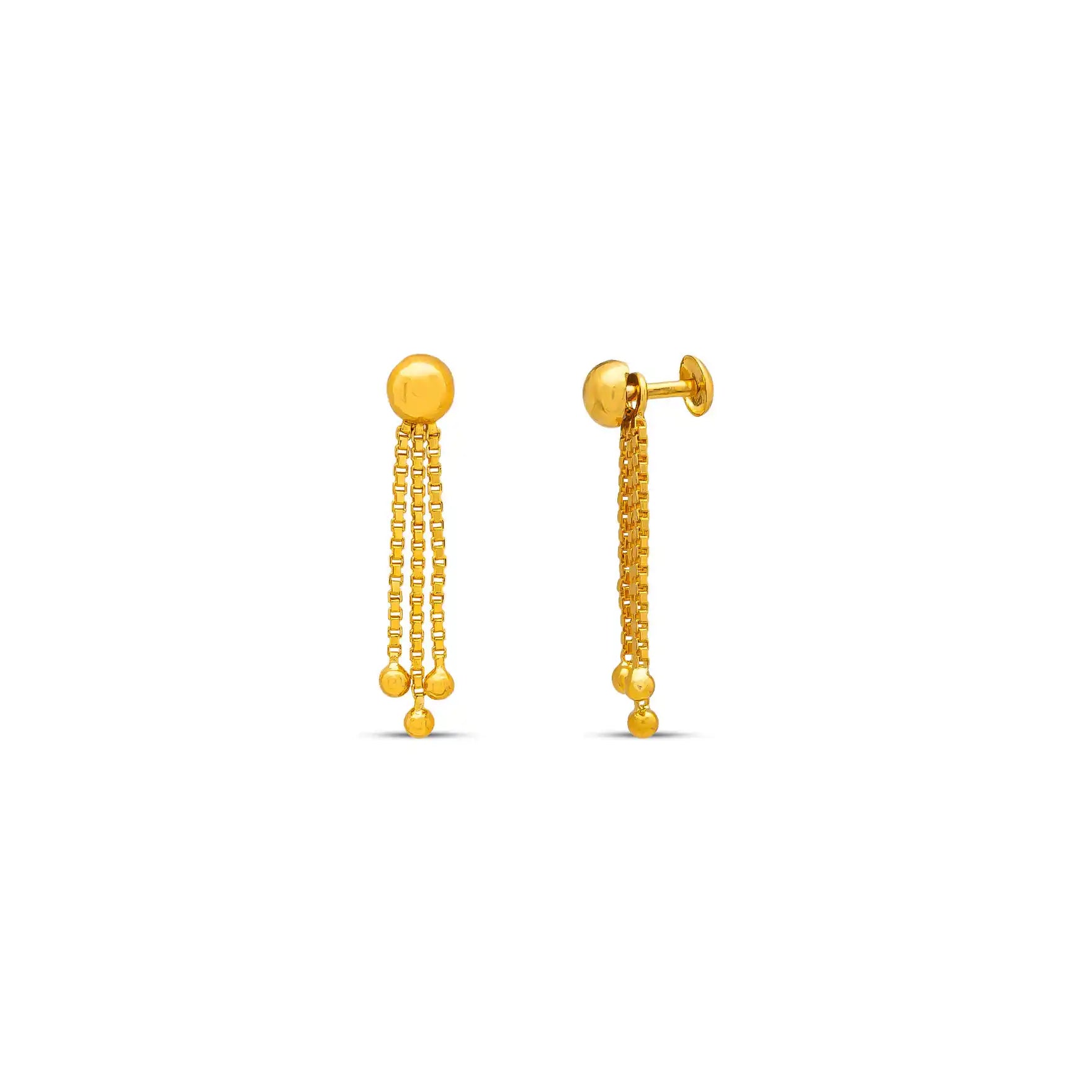 GOLDEN HANGING STUD PGHST214-001