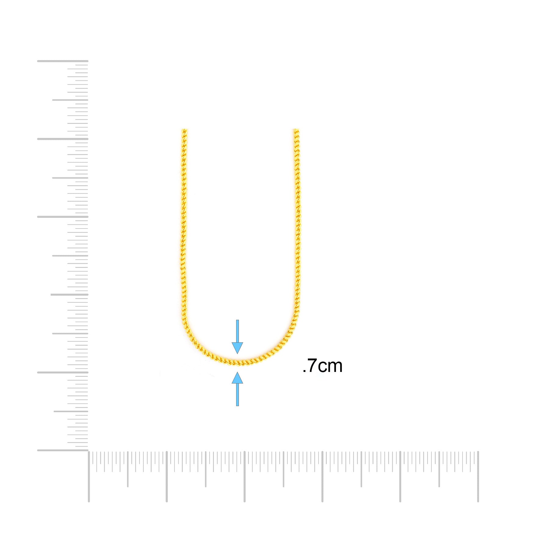 Gold chain PCPN84C-027