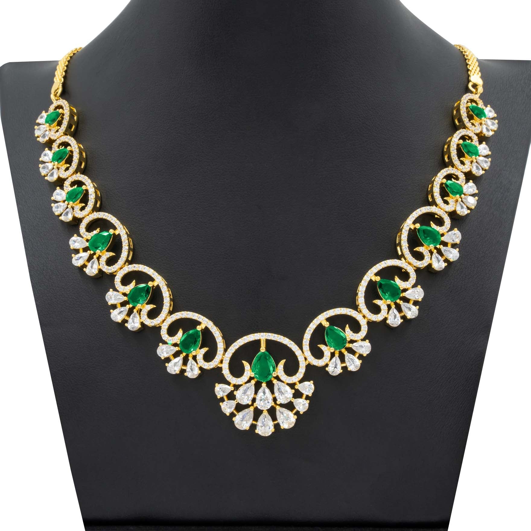 PREMIUM STONE NECKLACE SHORT PMSNS3WG-009, PMSHST12WG-022