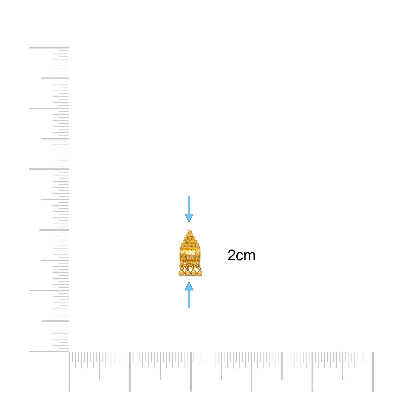 GOLDEN HANGING STUD PGHST92-09