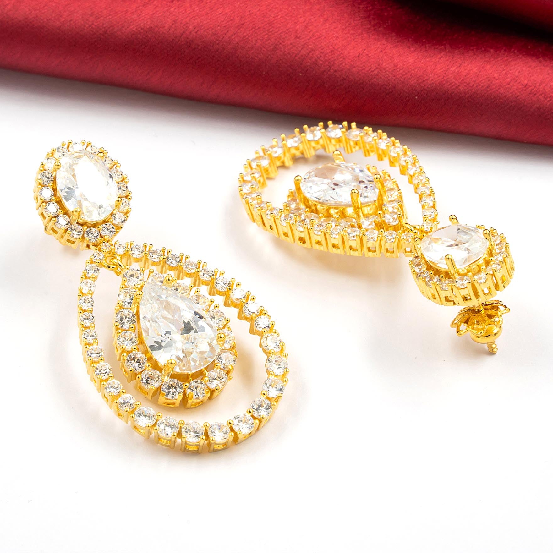 PREMIUM STONE NECKLACE SHORT WITH STUD PMSNS17W-009, PMSHST28W-082