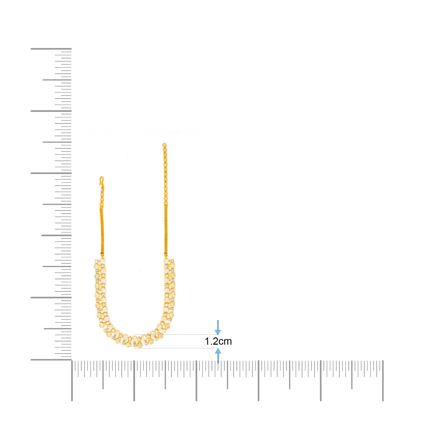 PREMIUM STONE NECKLACE SHORT WITH STUD PMSNS26W-009, PMSHST63W-052