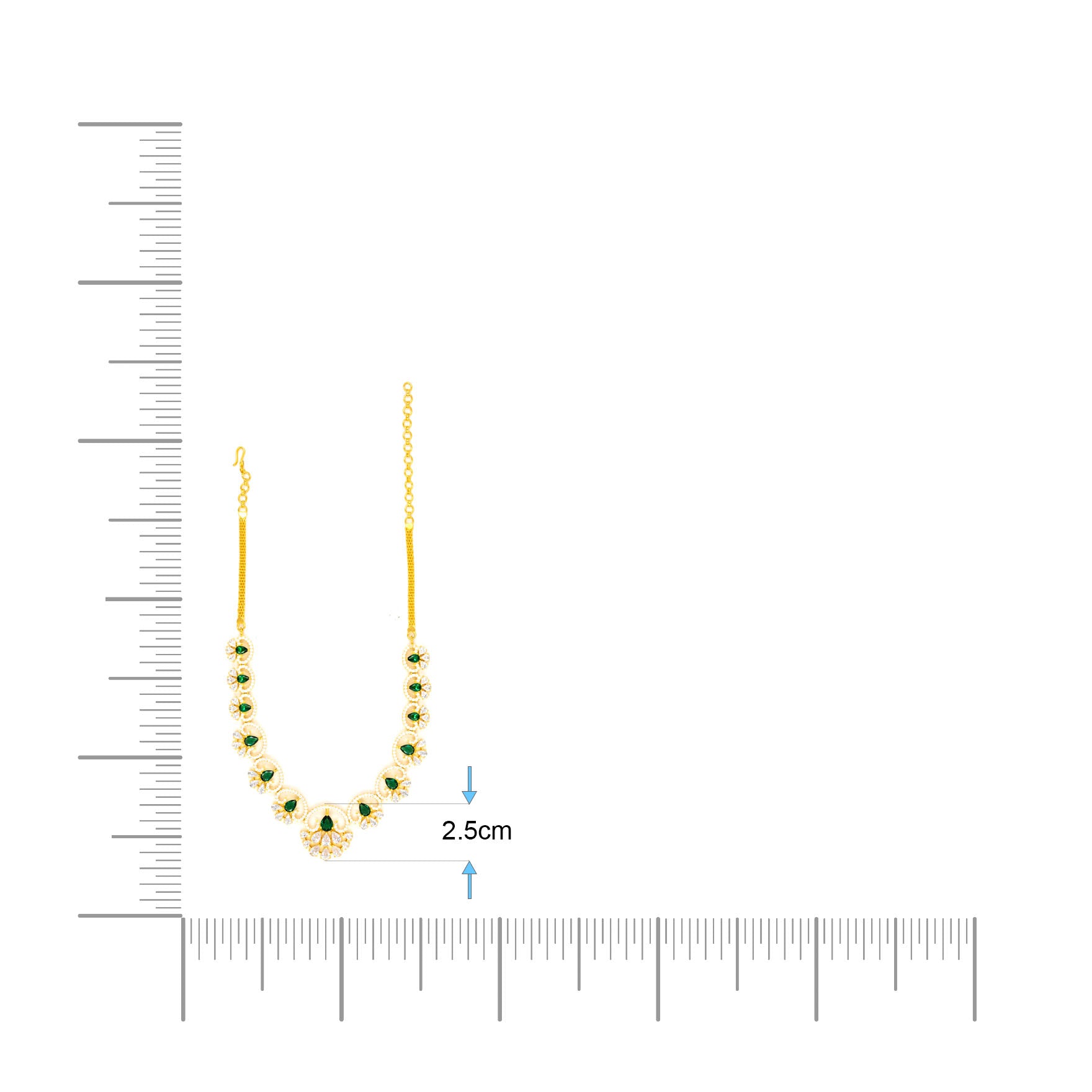 PREMIUM STONE NECKLACE SHORT PMSNS3WG-009, PMSHST12WG-022