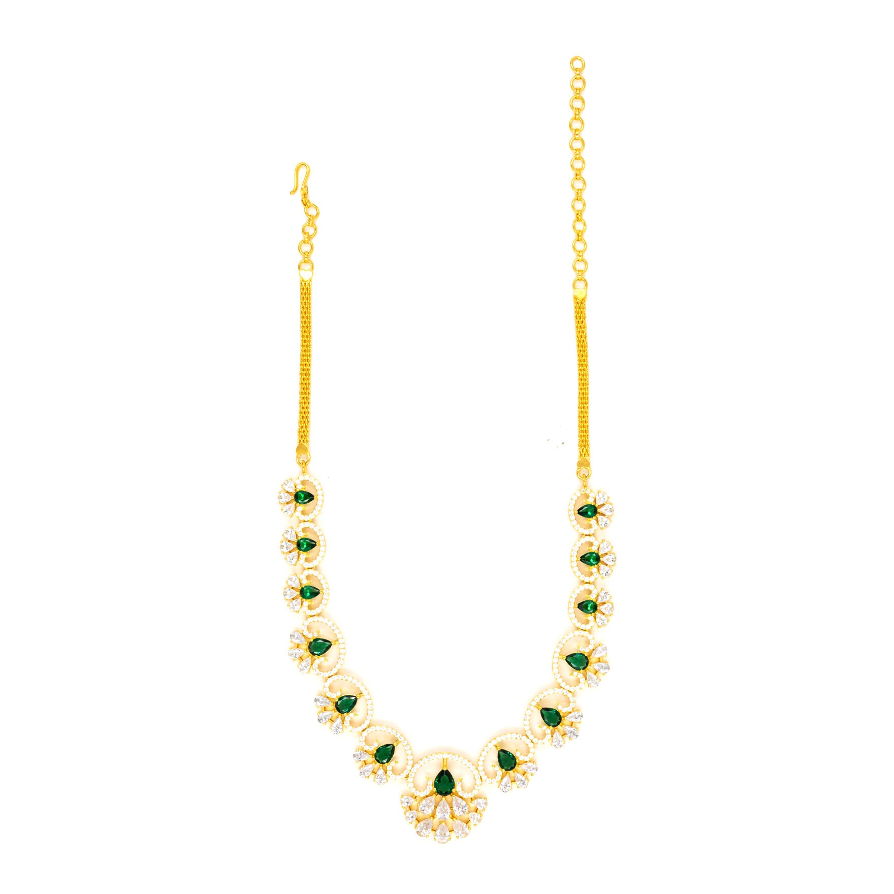 PREMIUM STONE NECKLACE SHORT PMSNS3WG-009, PMSHST12WG-022