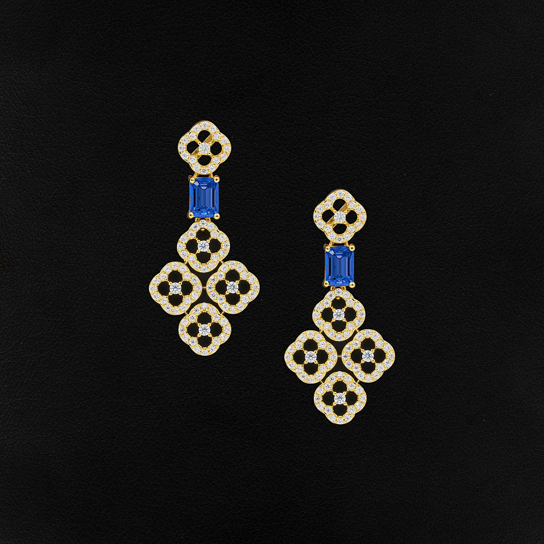 Stone Necklace with Stud PMSNS23WBL-007,PMSHST40WBL-052