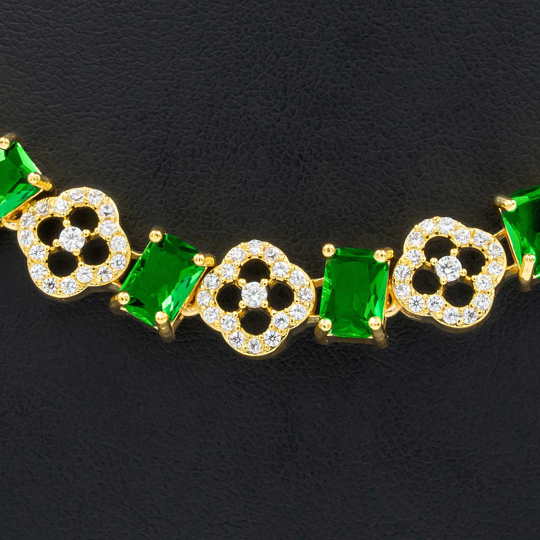 Stone Necklace with Stud PMSNS23WG-007, PMSHST40WG-052