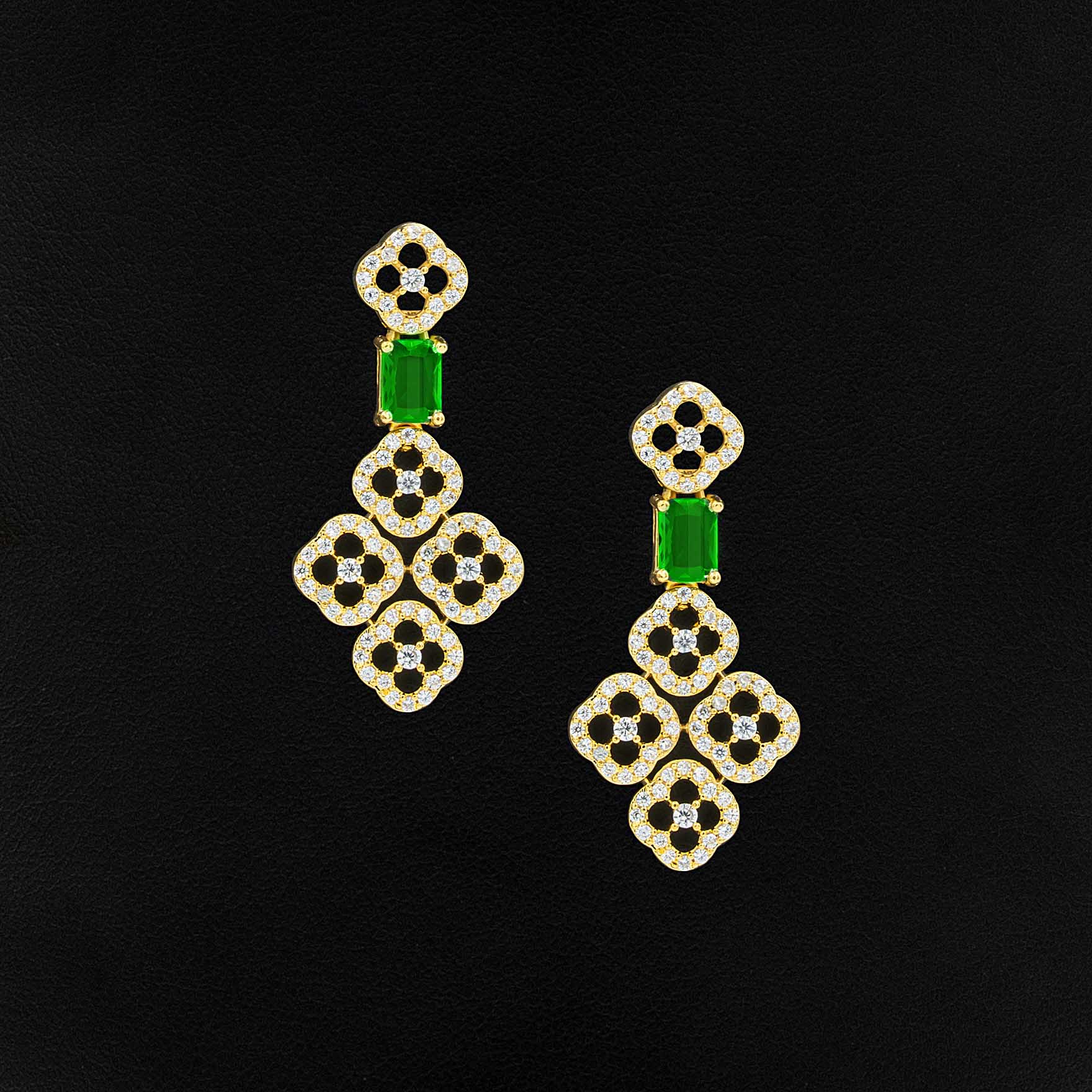 Stone Necklace with Stud PMSNS23WG-007, PMSHST40WG-052