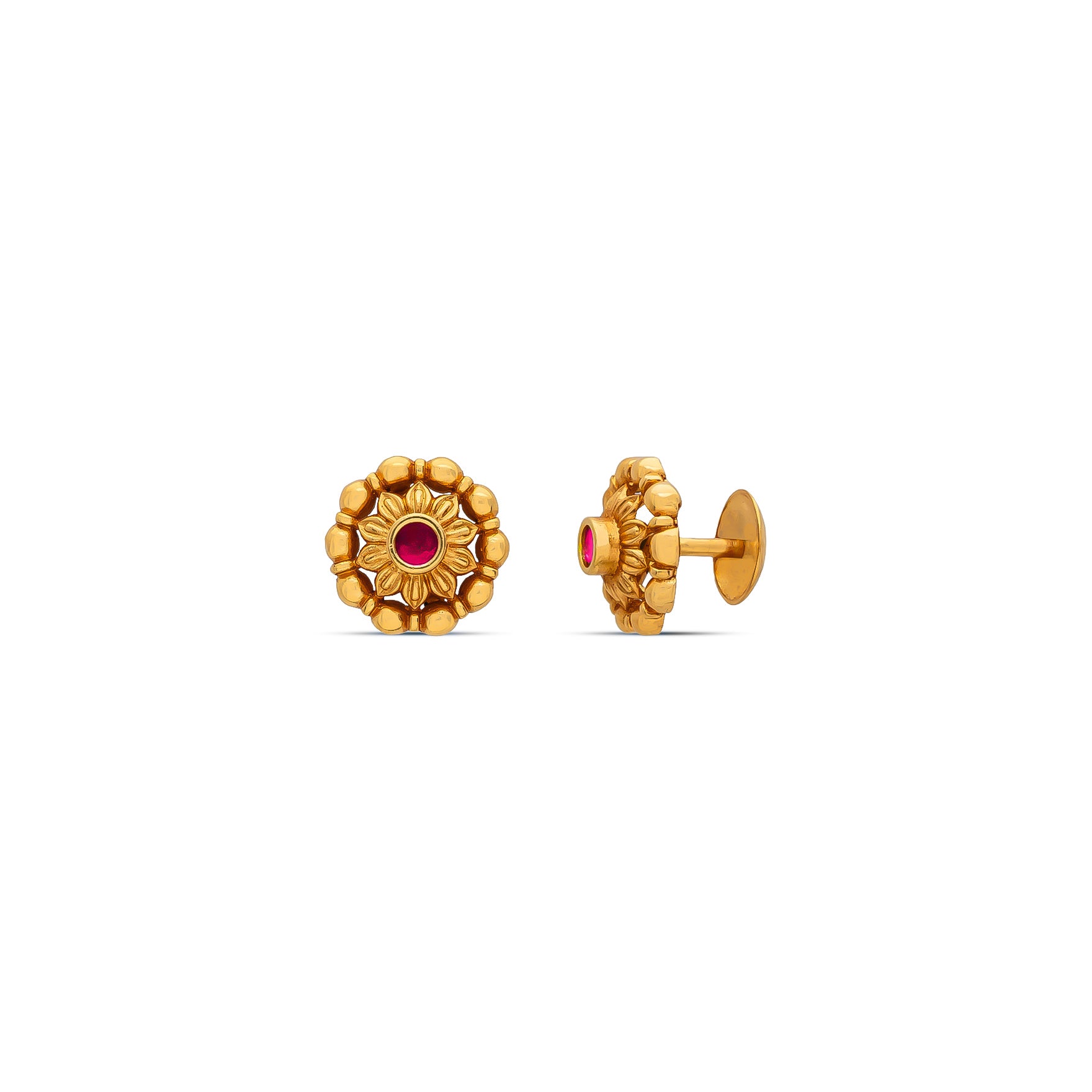 SRESHTA COLLECTION GERU NECKLACE WITH STUD PSGRNSSR106-036, PSGRSTSR25R-041