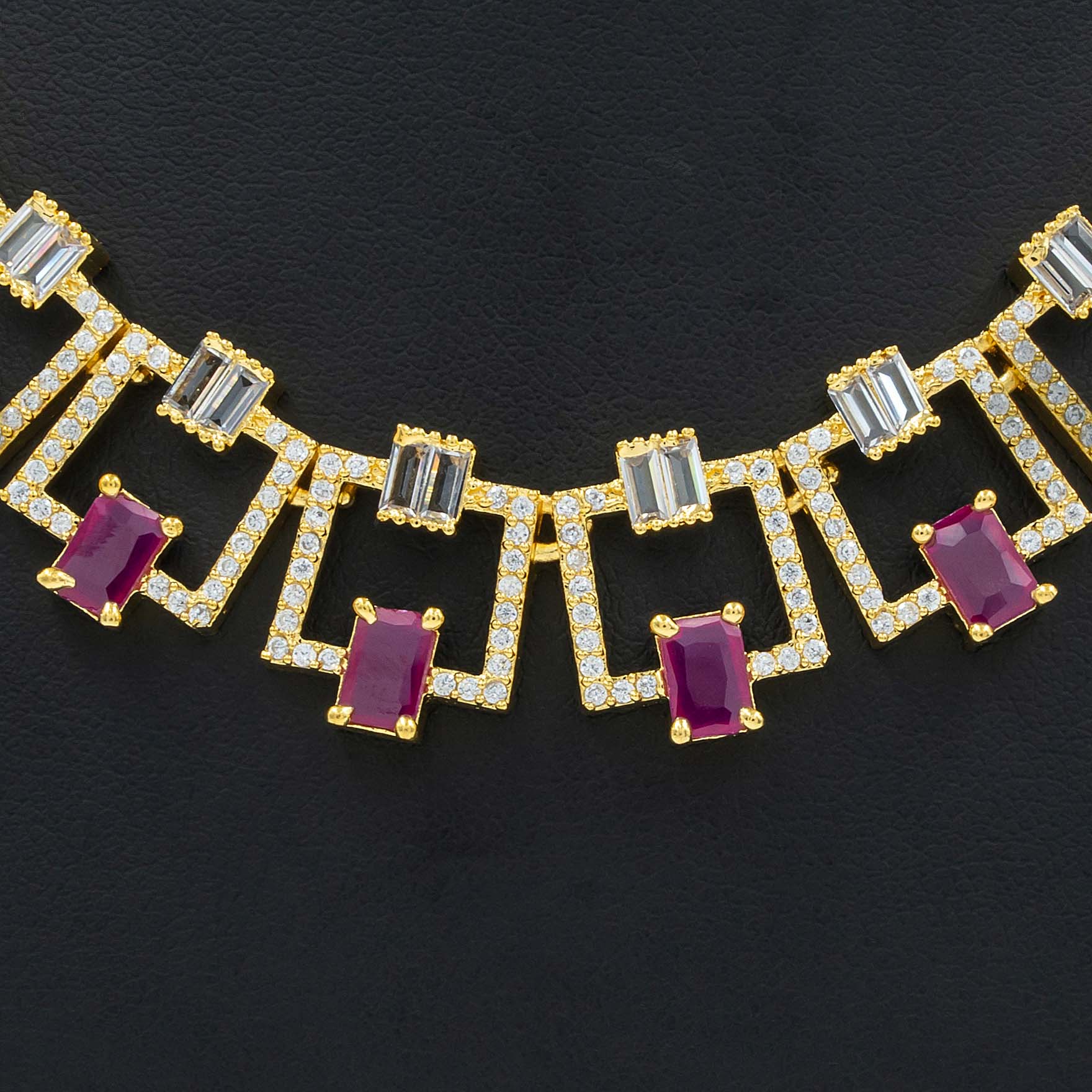 Stone Necklace with Stud PMSNS8WR-007,PMSHST2WR-022