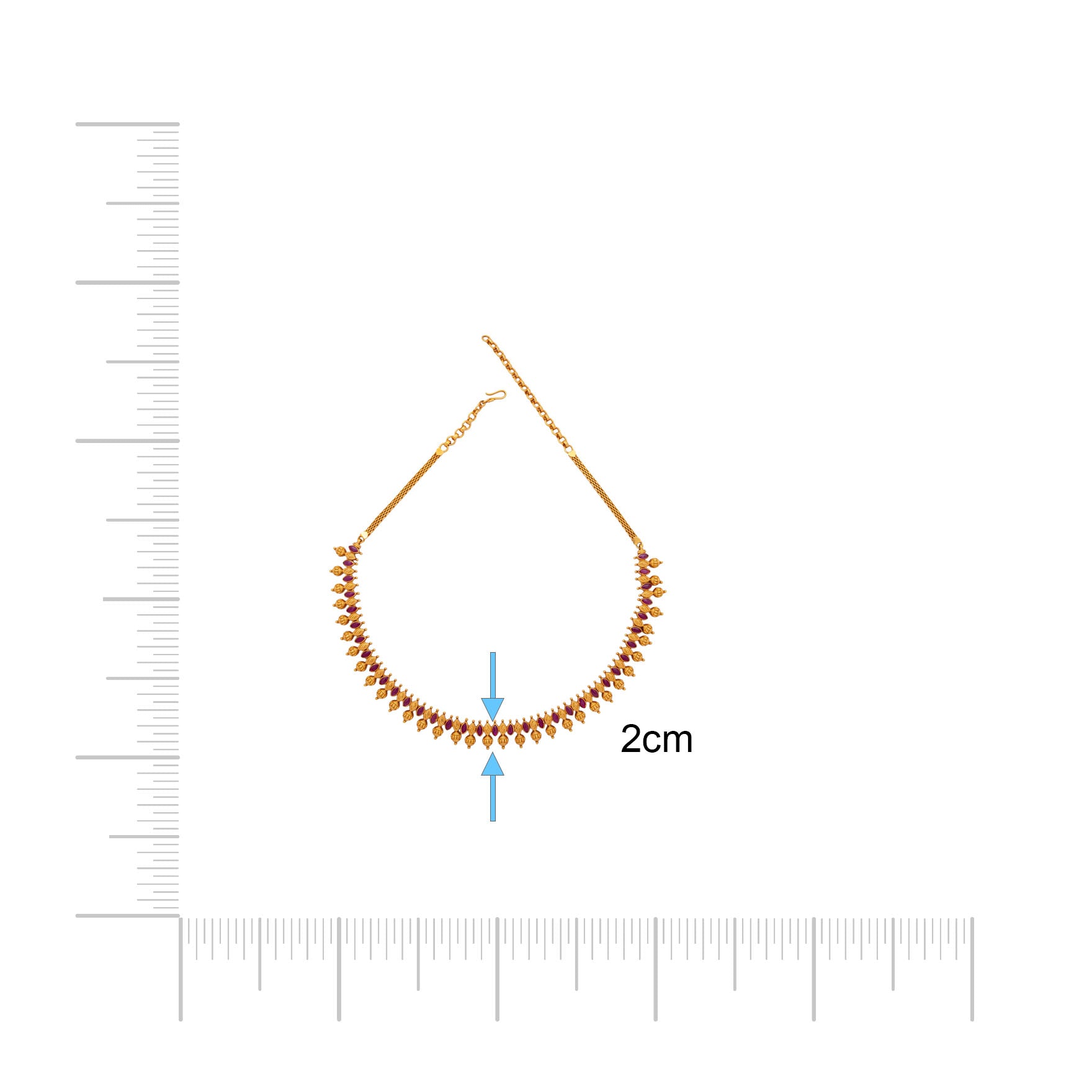 GERU STONE NECKLACE WITH GOLDEN STUD PSGRNSSR24R-036, PSGRHSTSR27R-061