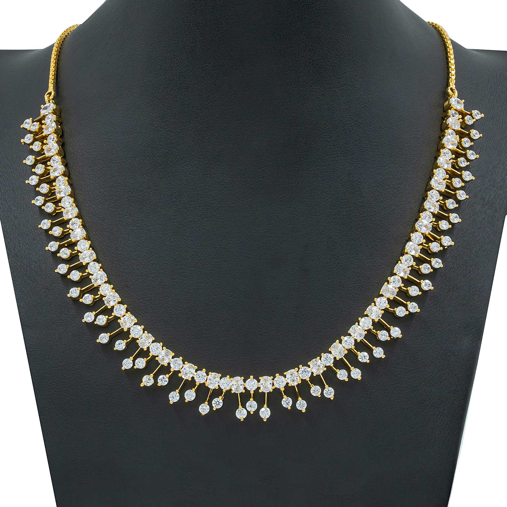 Stone Necklace with Stud PMSNS31W-007,PMSHST7W-022