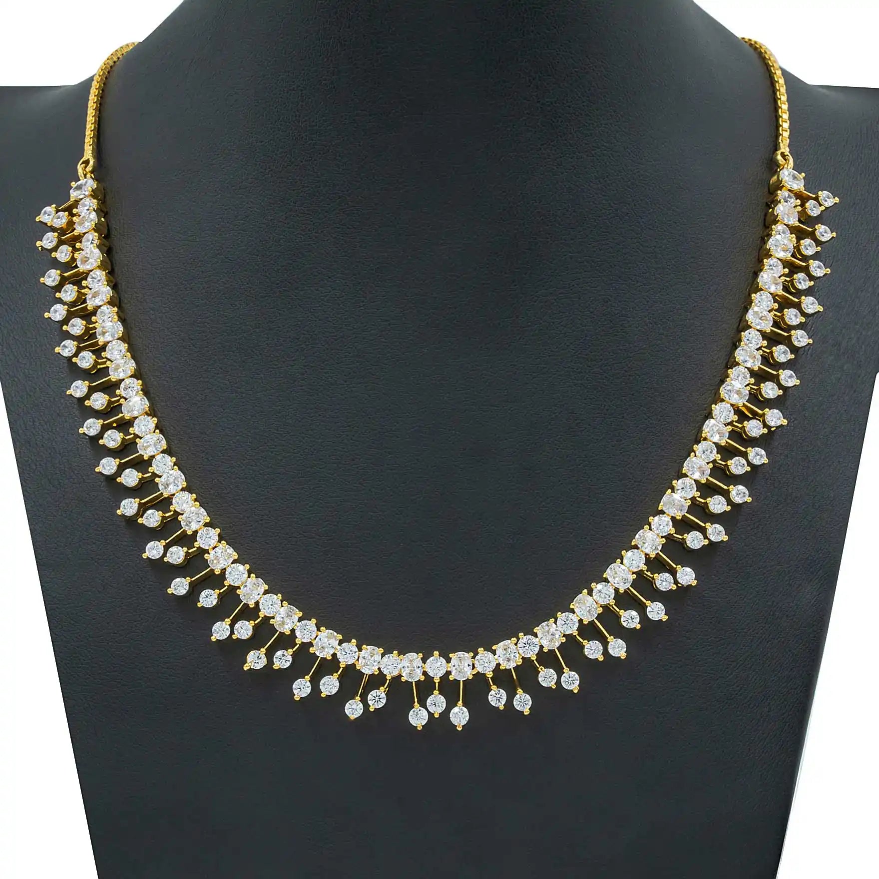 Stone Necklace with Stud PMSNS31W-007,PMSHST7W-022