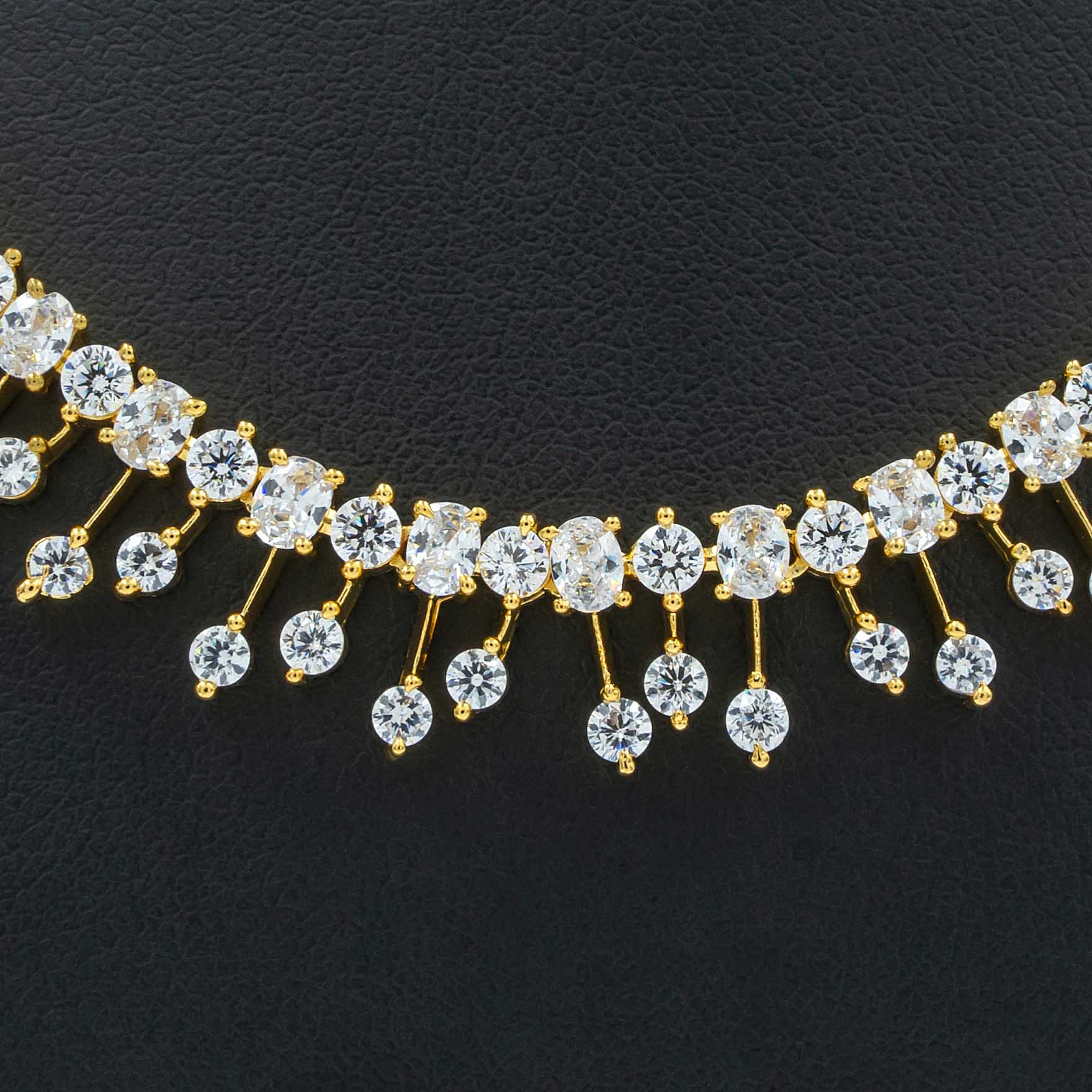 Stone Necklace with Stud PMSNS31W-007,PMSHST7W-022