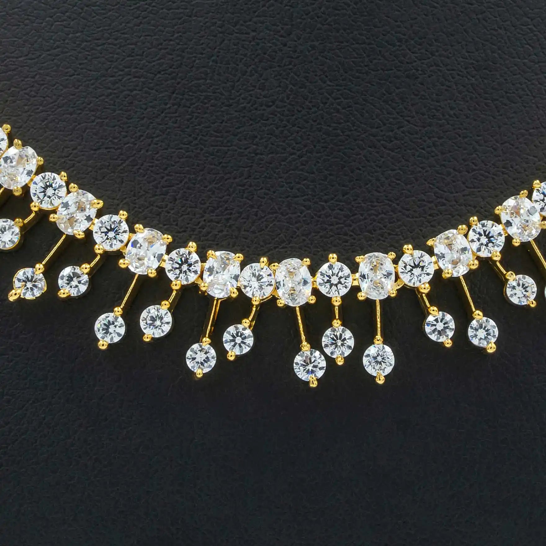Stone Necklace with Stud PMSNS31W-007,PMSHST7W-022