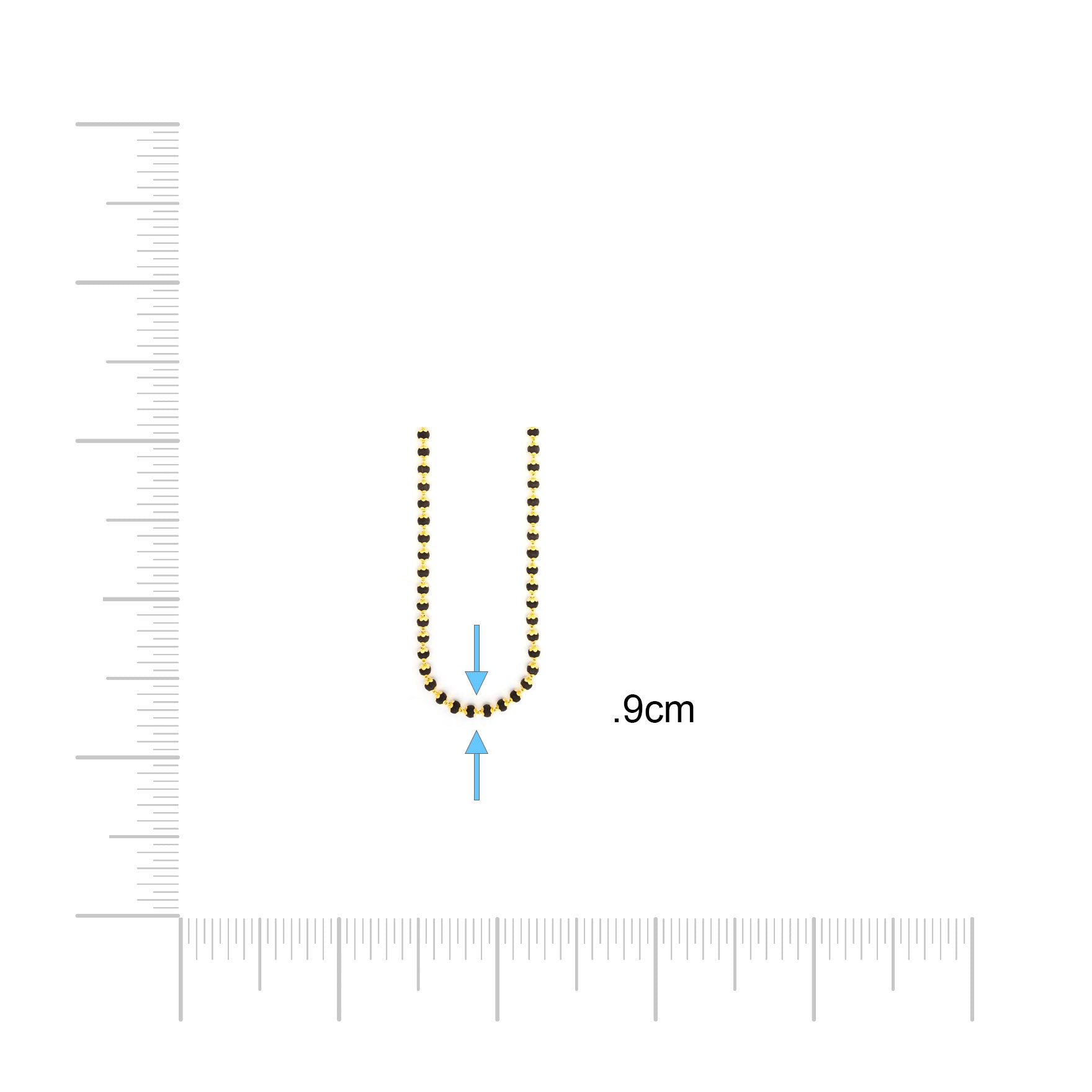 Golden Karungali Stone Chain PKKC3a-057