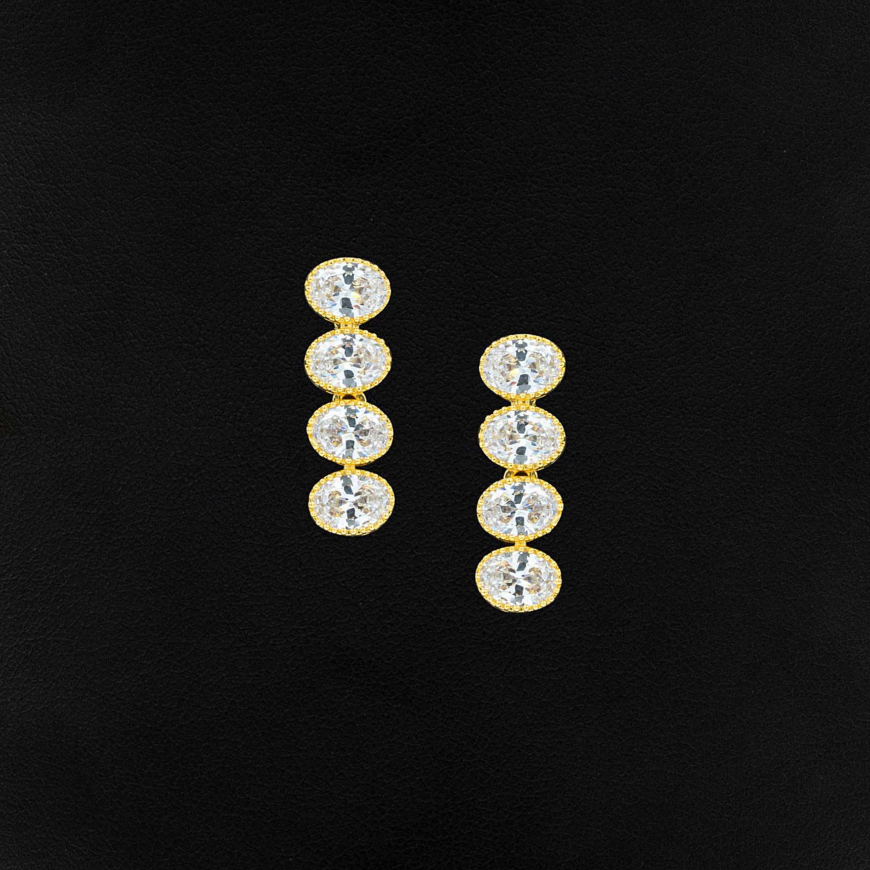 Stone Necklace with Stud PMSNS28W-007, PMSHST43W-022