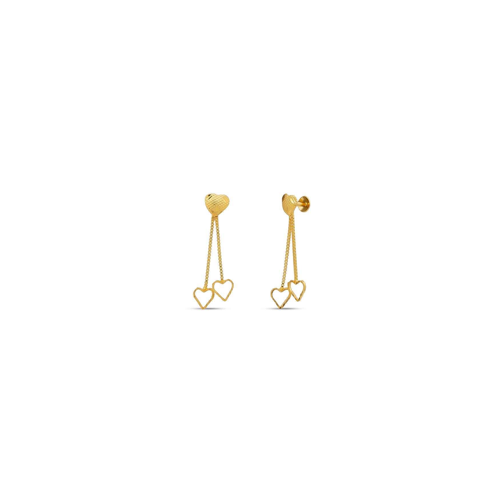 GOLDEN HANGING STUD PGHST245-001