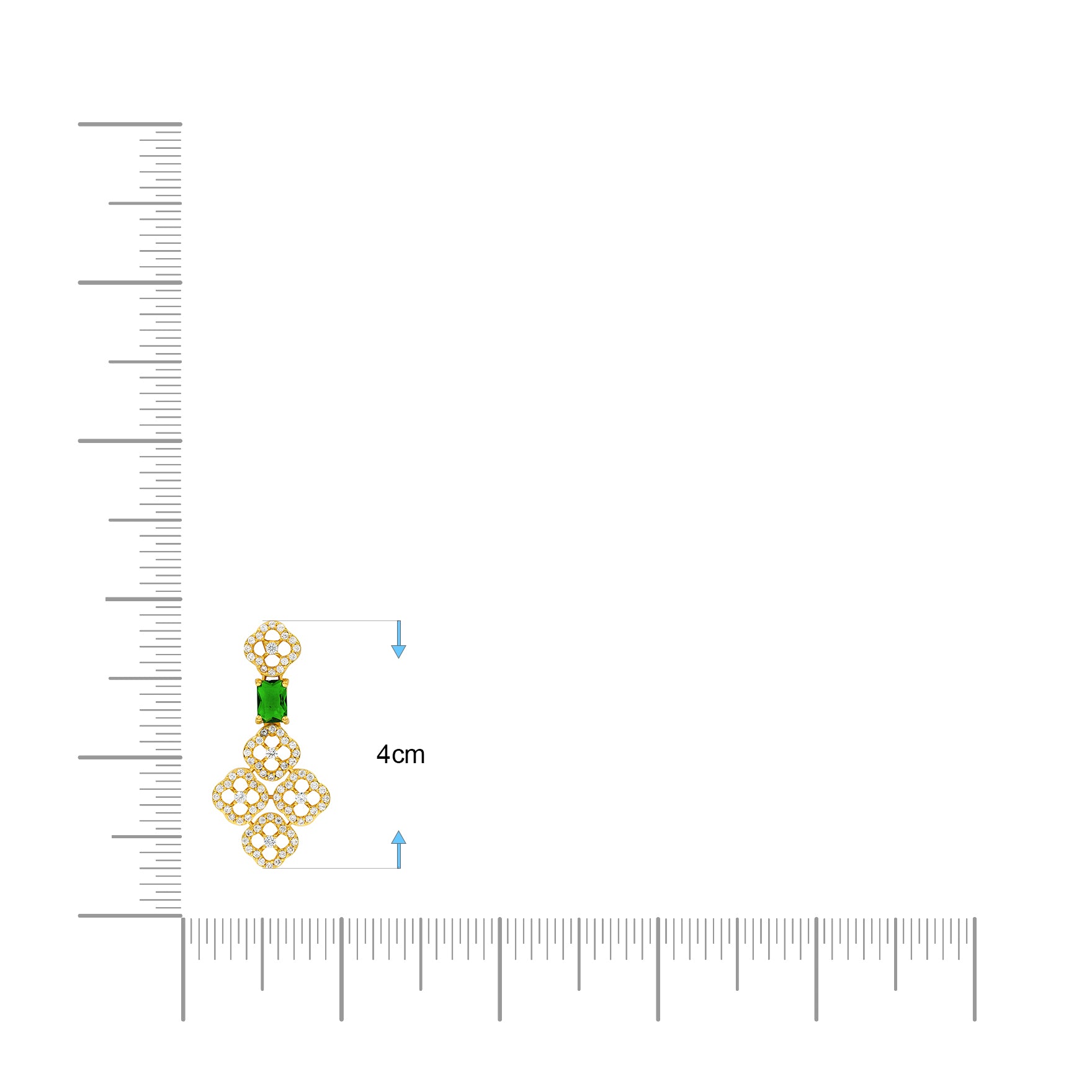 Stone Necklace with Stud PMSNS23WG-007, PMSHST40WG-052