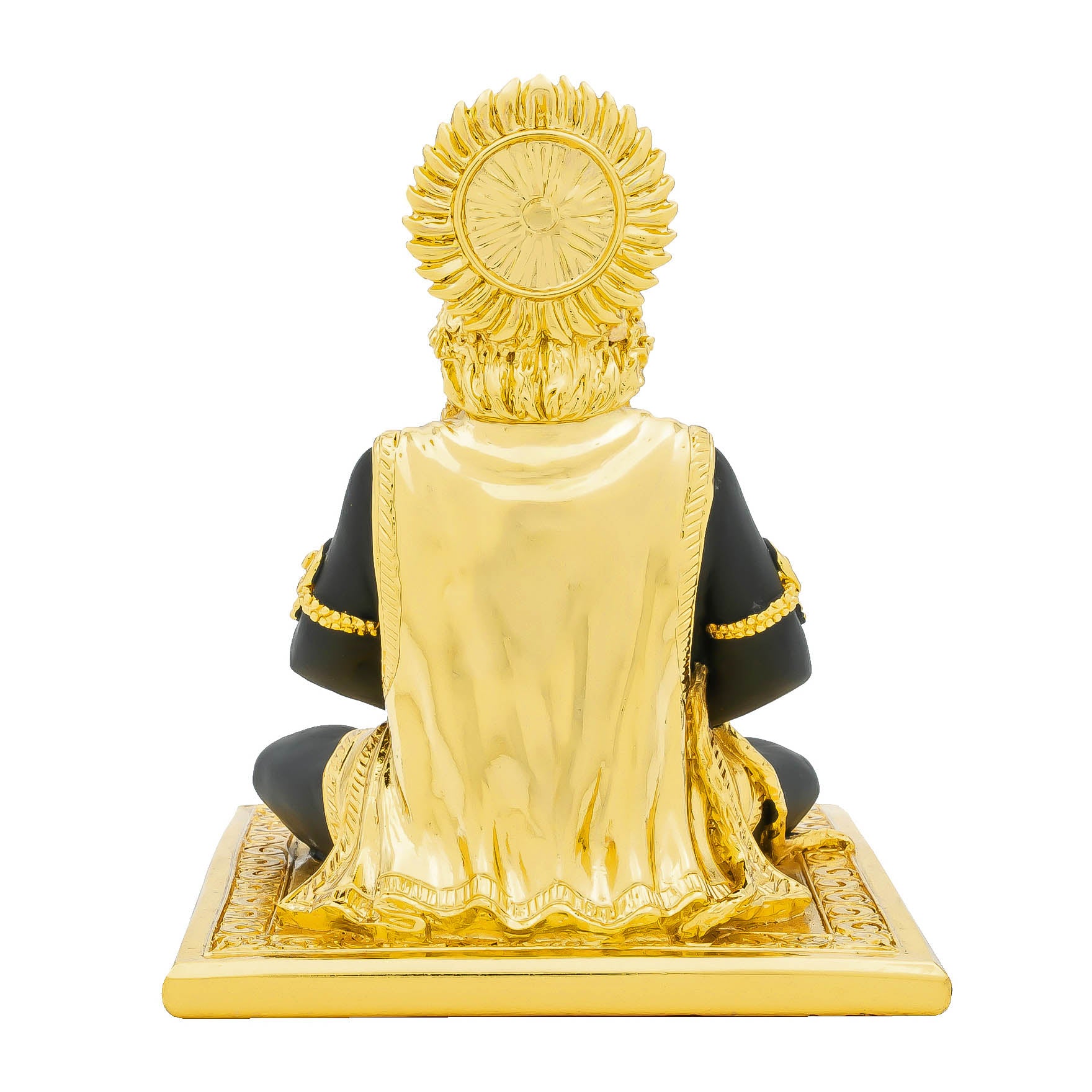 Sant Shirdi Sai Baba Idol – Gold Layered Temple Style Figurine – Hindu Spiritual Statue – Pooja & Home Décor | PIDRBH4-009