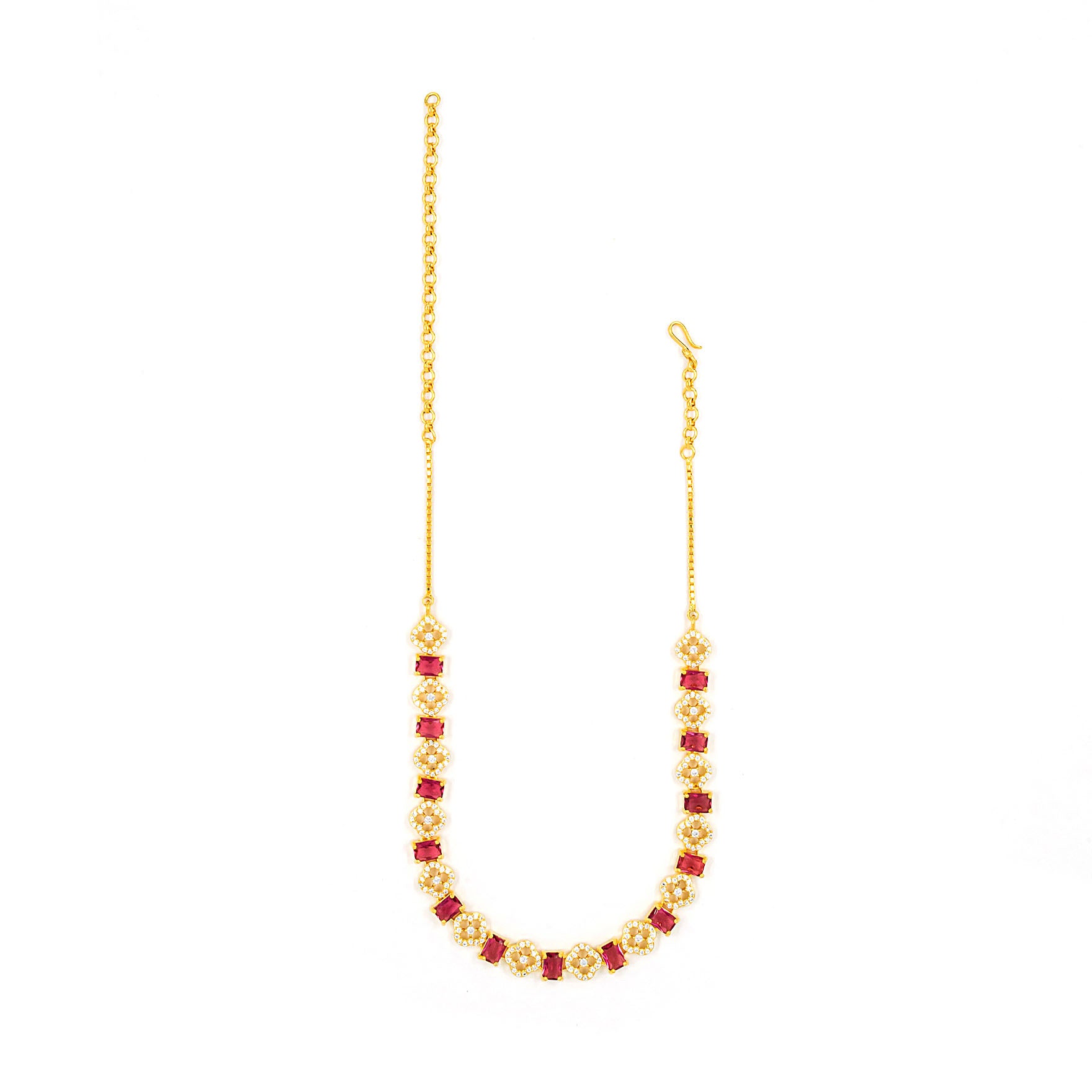 Stone Necklace with Stud PMSNS23WX-007,PMSHST40WX-052