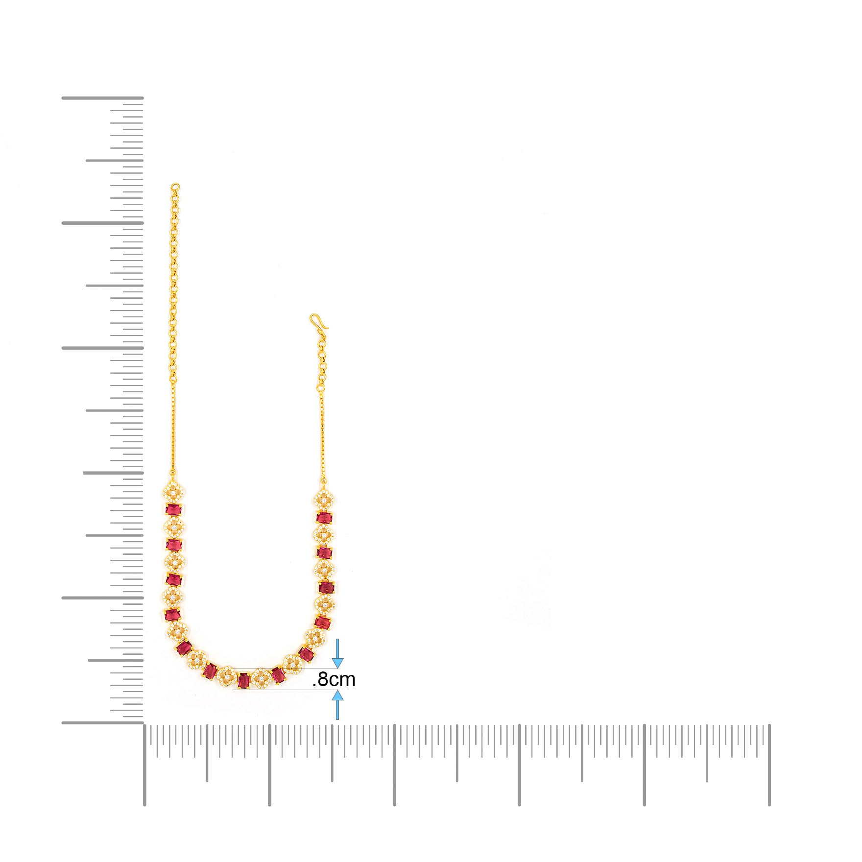 Stone Necklace with Stud PMSNS23WX-007,PMSHST40WX-052