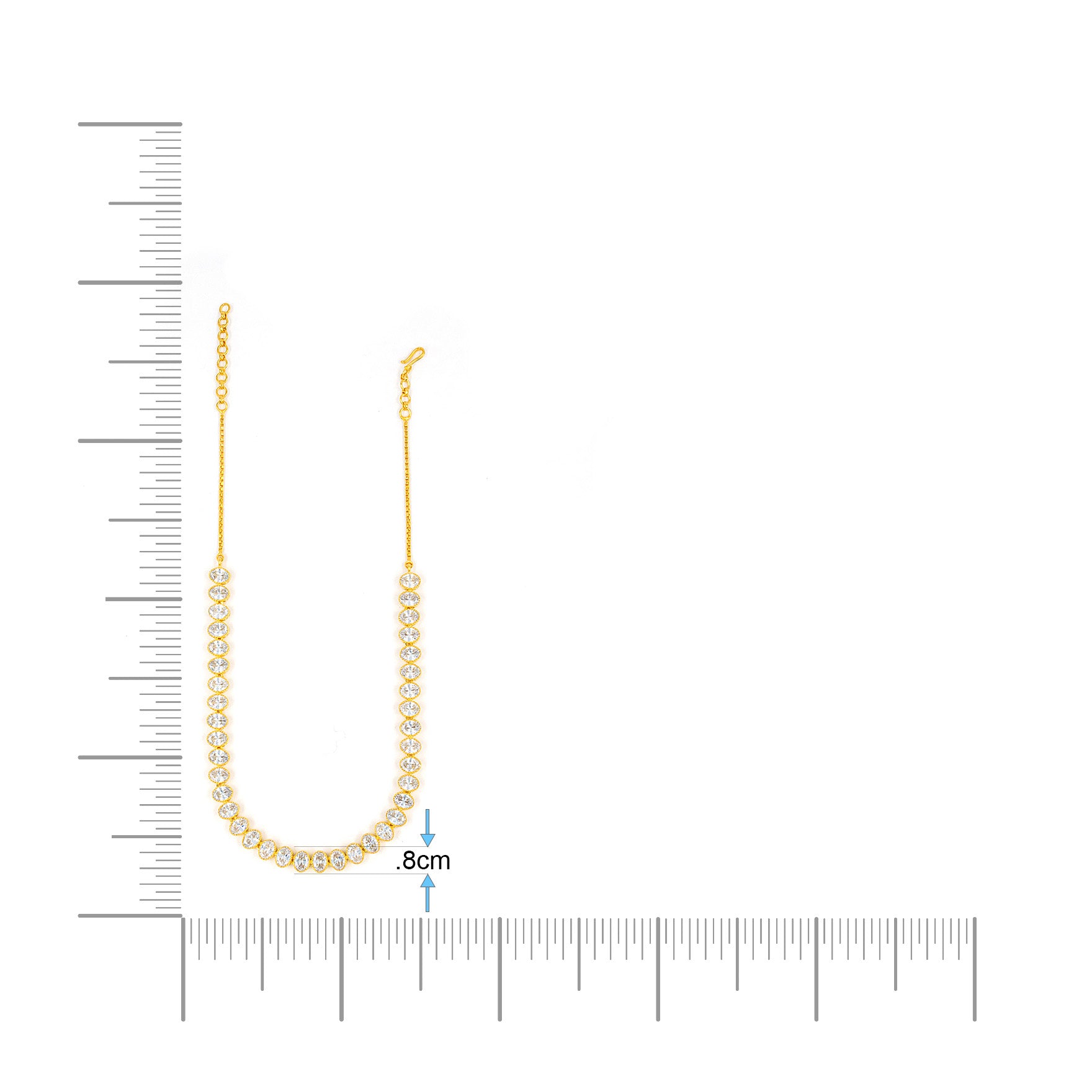 Stone Necklace with Stud PMSNS28W-007, PMSHST43W-022