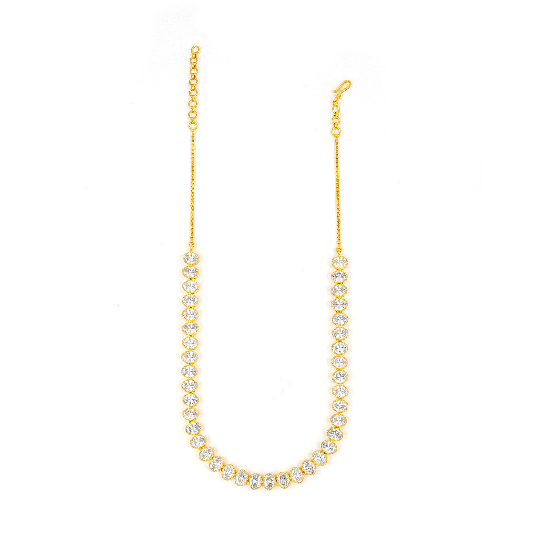 Stone Necklace with Stud PMSNS28W-007, PMSHST43W-022