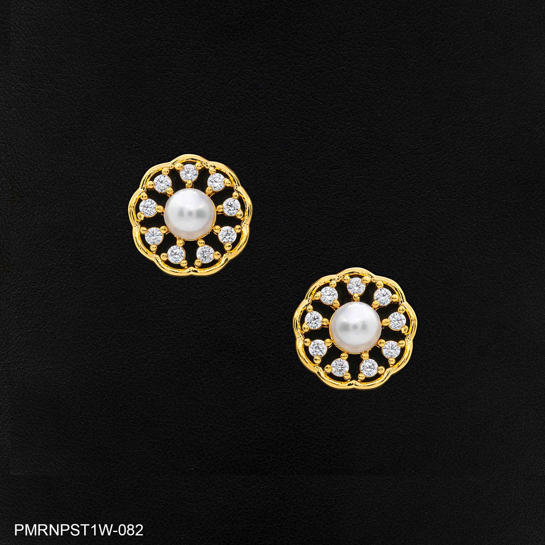 Buy Small Flower Shape Gold Plated Earrings | Parakkat Jewels