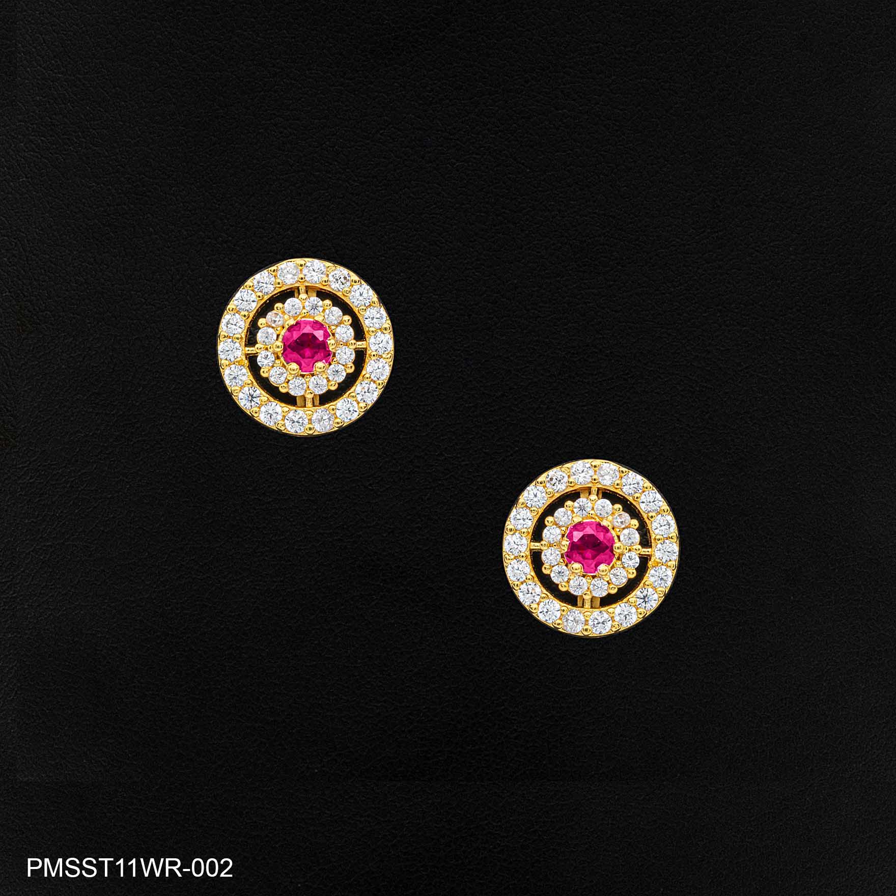 Gold Plated Stone Earrings Studs Online at Parakkat Jewels