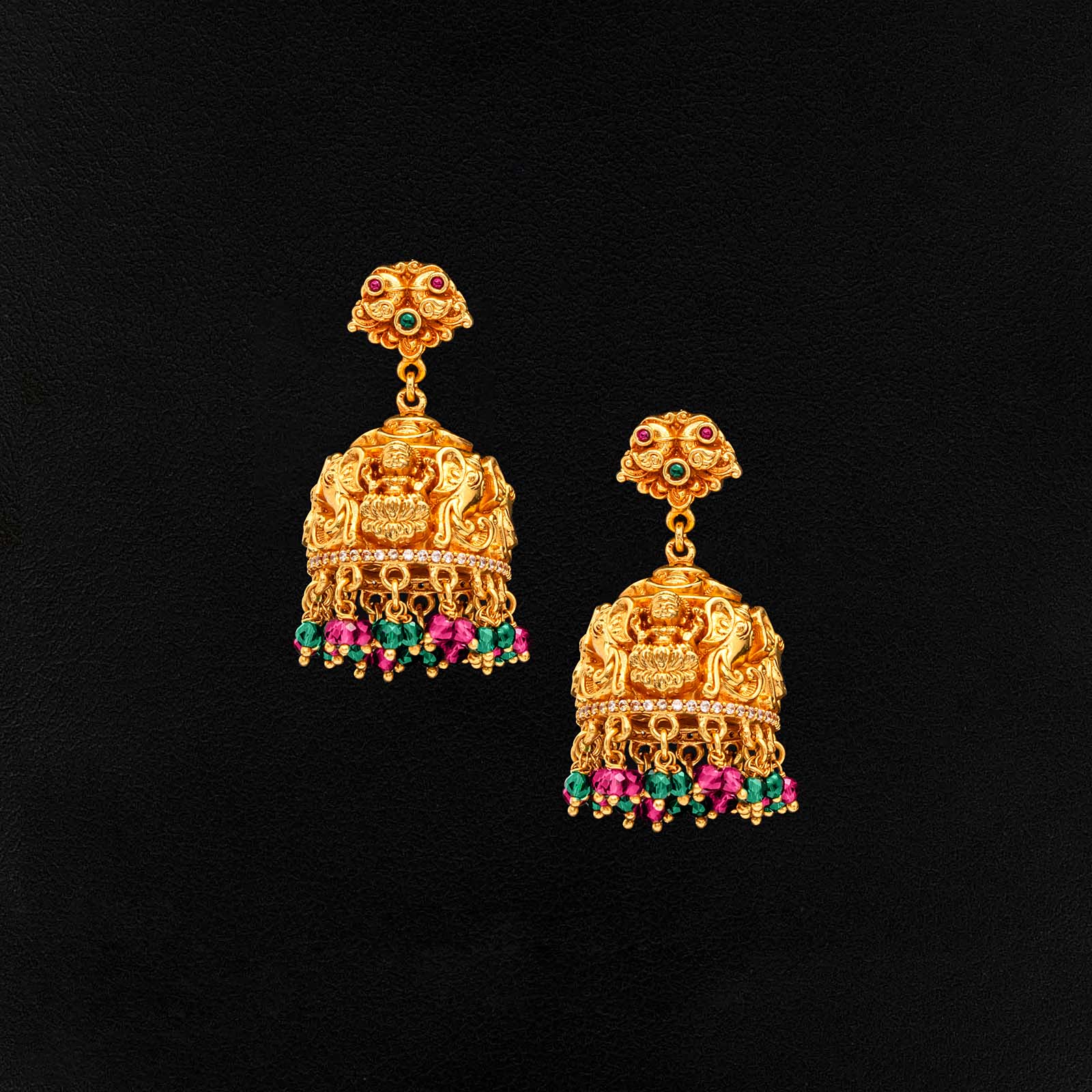SRESHTA COLLECTION GERU NECKLACE WITH EARRING PSGRNMSR1WRG-0541,PSGRJSTSR64WRG-083