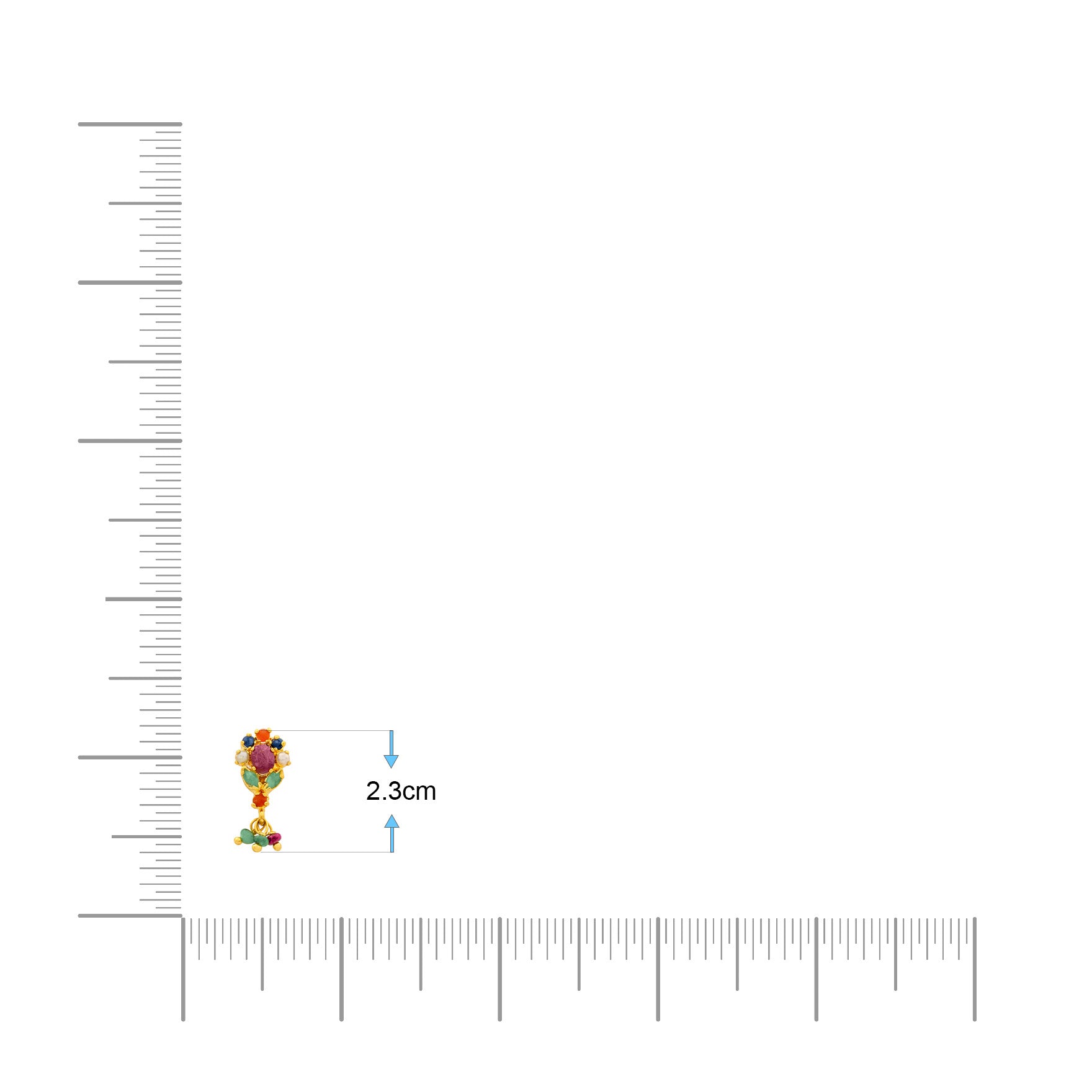 Buy Gold Plated Multi Color Stone Earrings | Parakkat Jewels