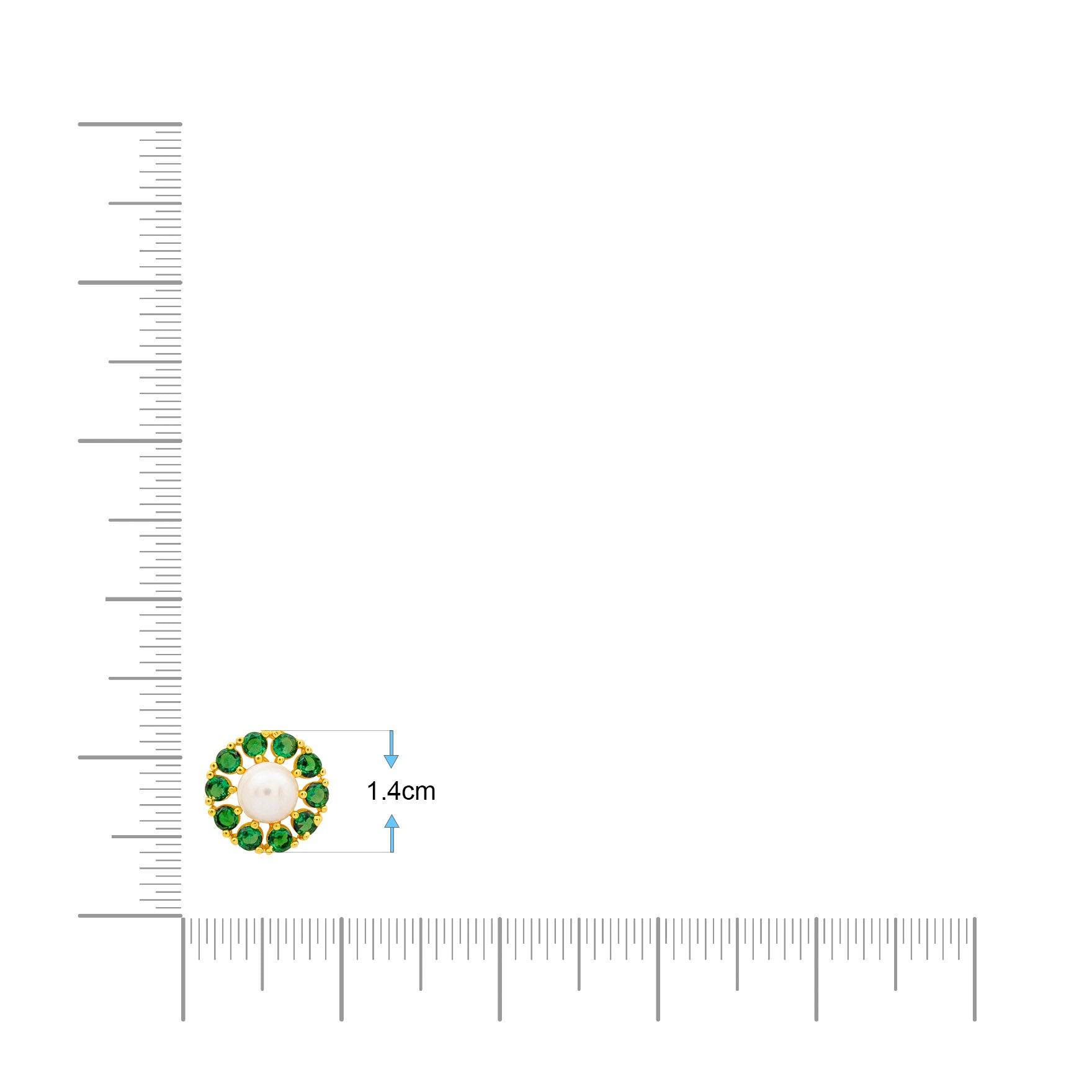 Buy Gold Plated Premium Pearl Earrings Online | Parakkat Jewels