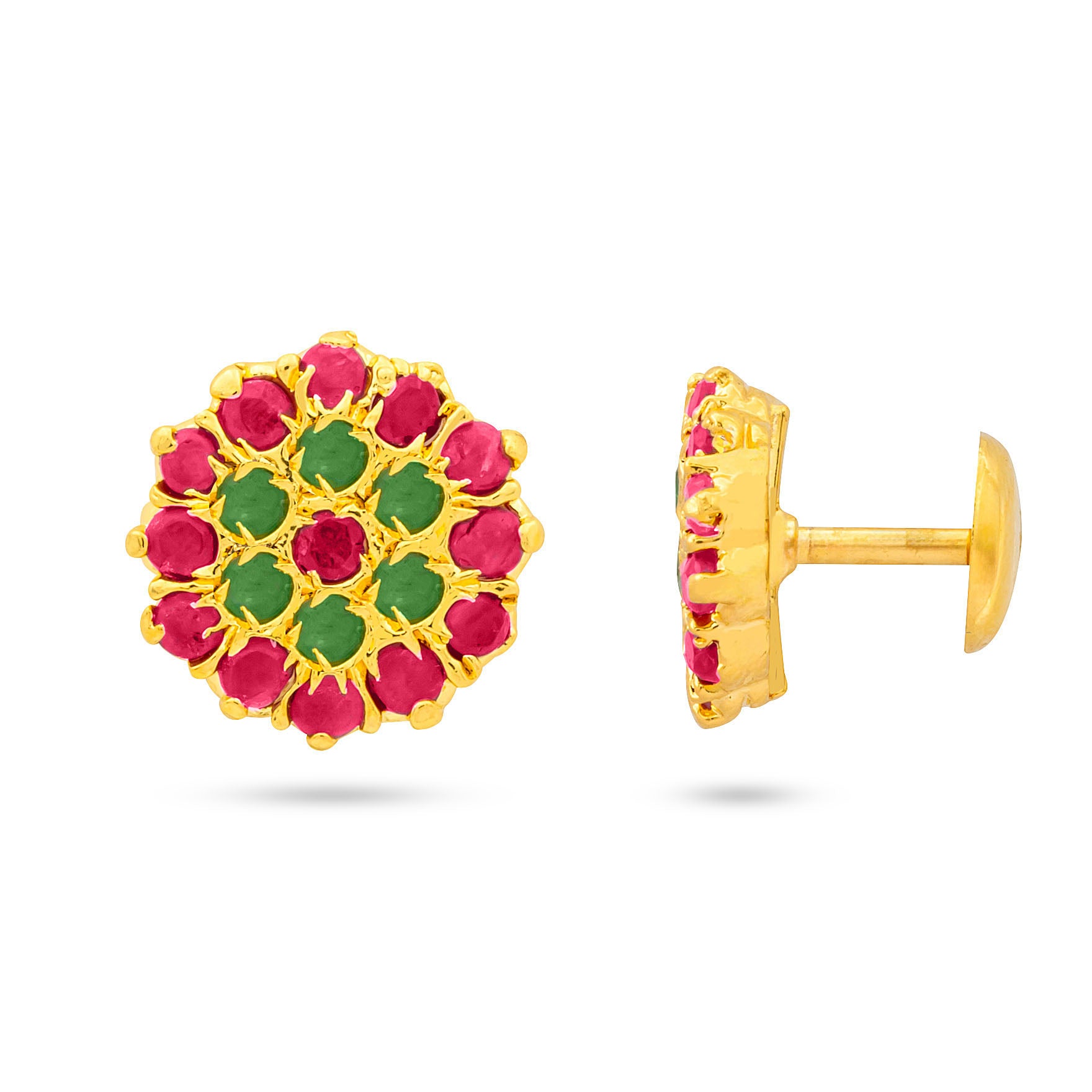 Buy Gold Plated Premium Ratna Pearl Earrings Online | Parakkat Jewels