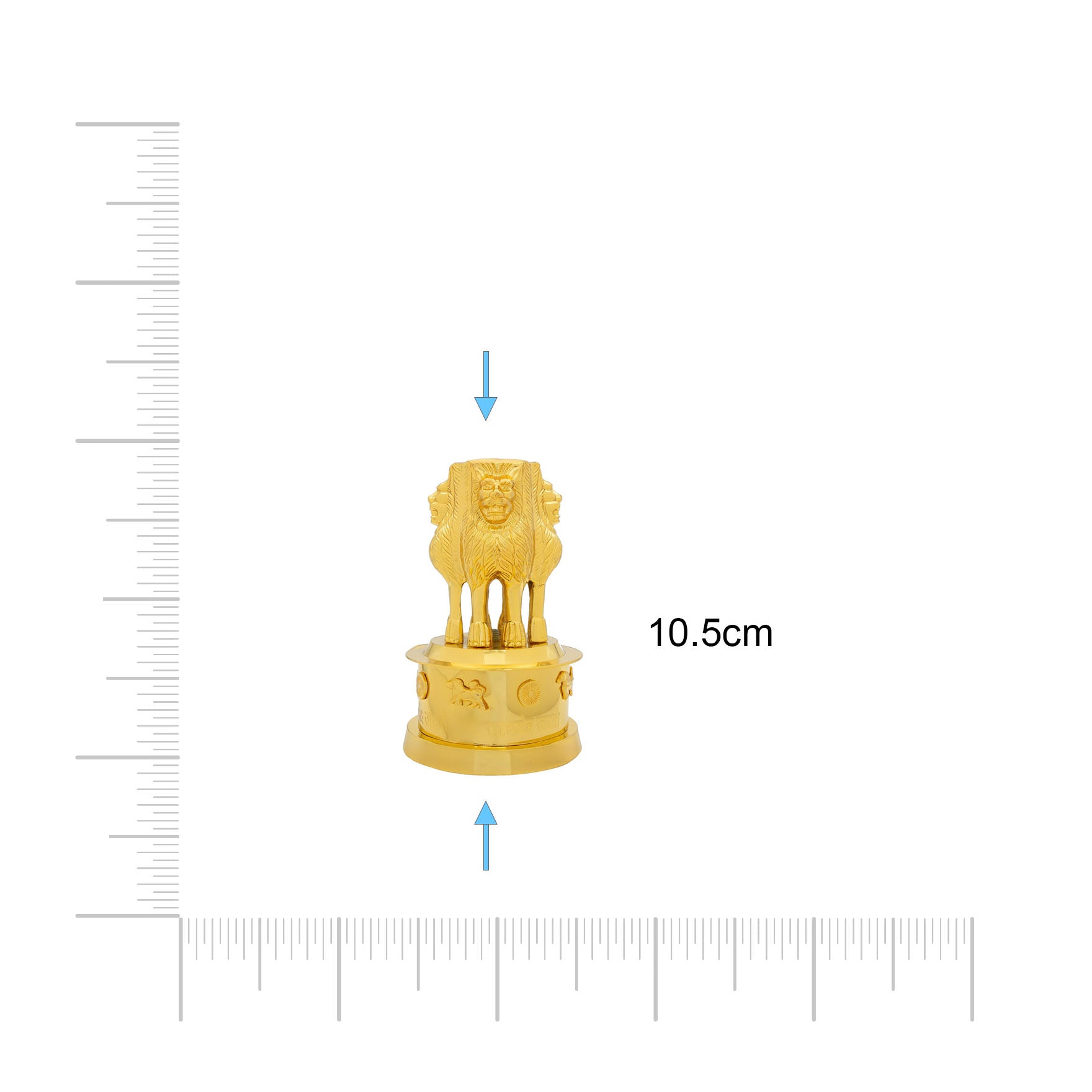 Ashoka Pillar Figurine – National Emblem of India – Decorative Showpiece – Office & Home Décor | PIDAS10-054