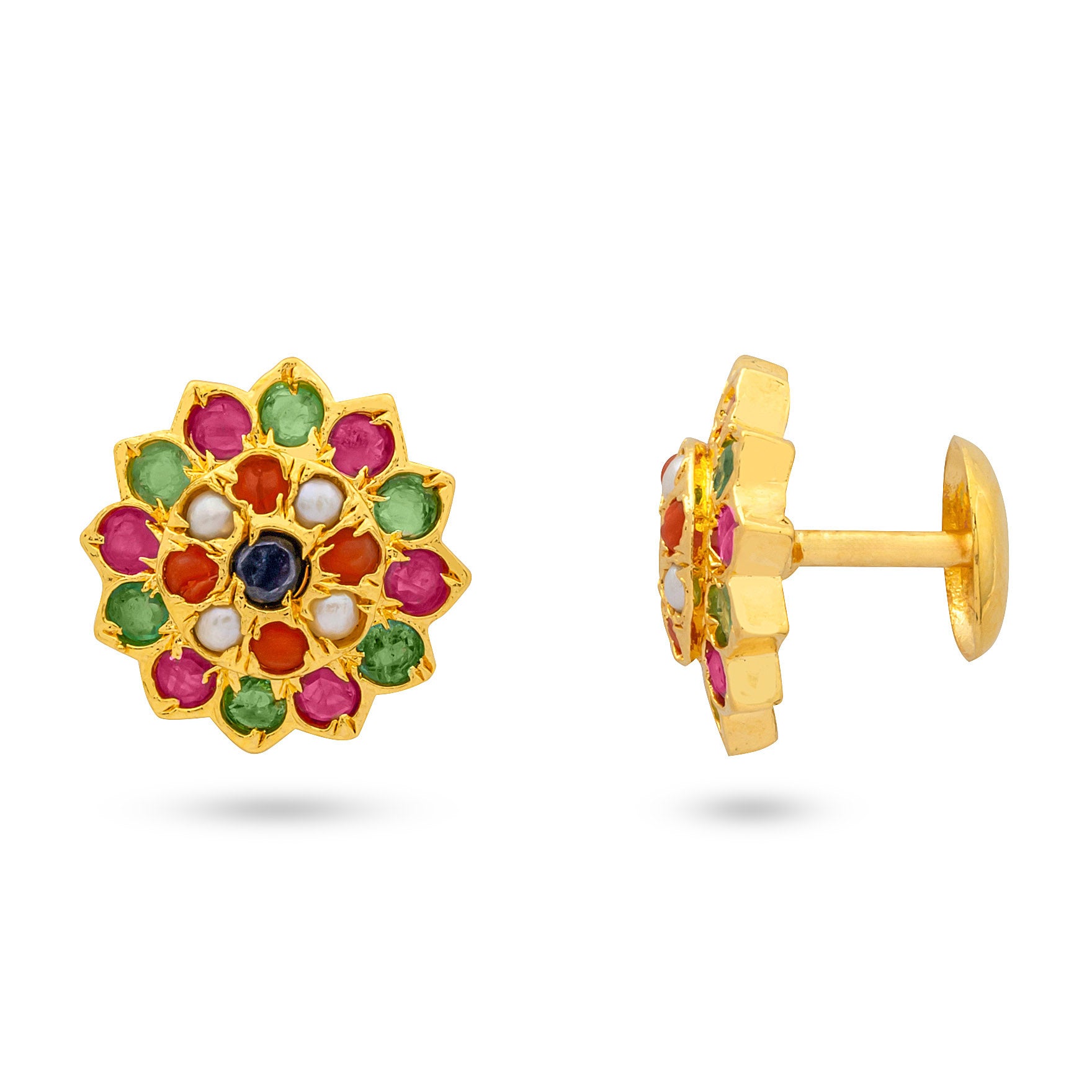 Buy Pearl Earrings Gold Plated Collection | Parakkat Jewels