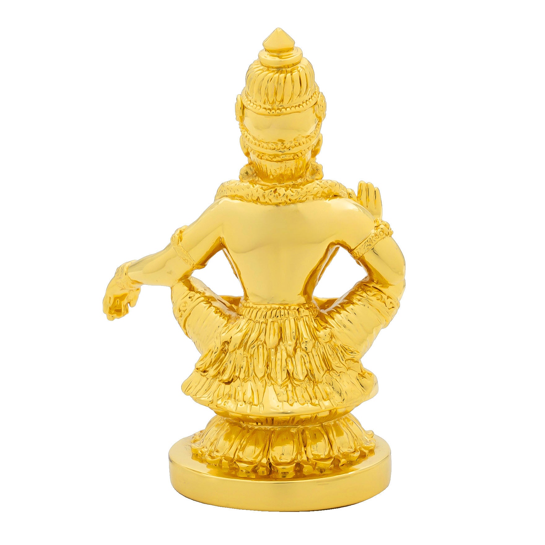 Ayyappa Idol – Seated Yogic Posture with Abhaya Mudra – Swamy Ayyappan Murti (Hindu Deity Idol) – Home Temple & Festive Decor |PIDRGAY6-053