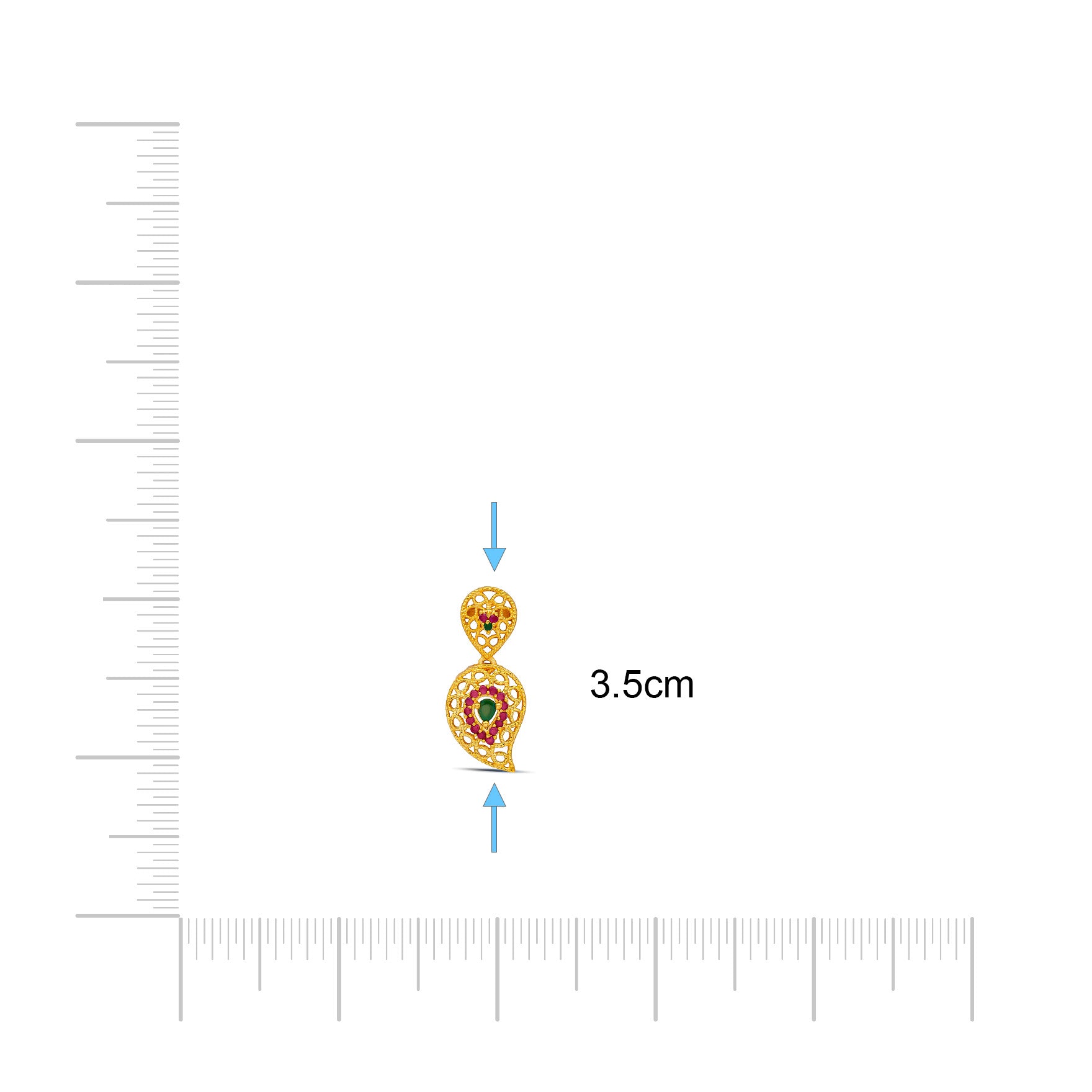 HANGING STONE STUD PSHST204RG-041