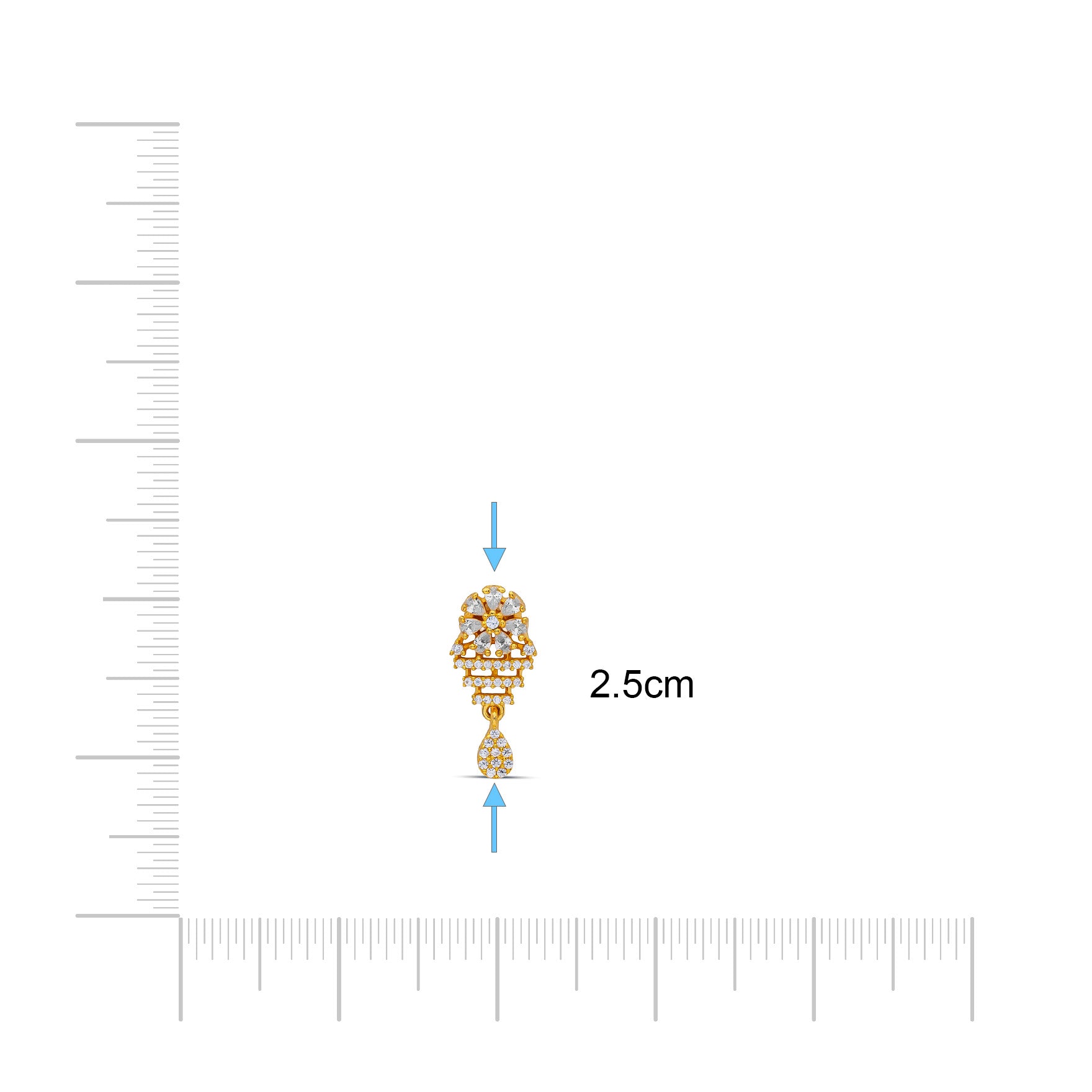 HANGING STONE STUD PSHST259W-041