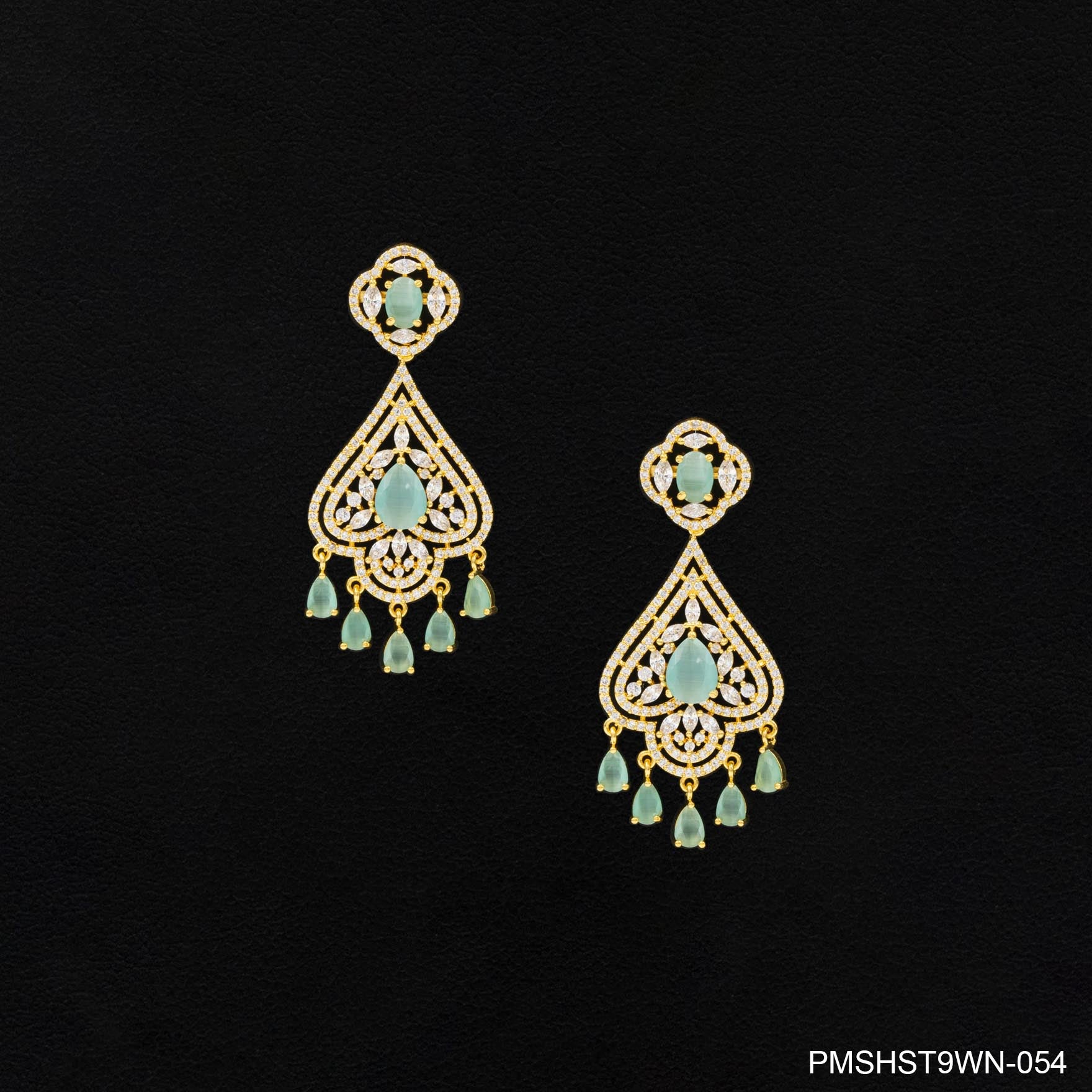 Gold Plated Hanging Earrings for Women Online | Parakkat Jewels