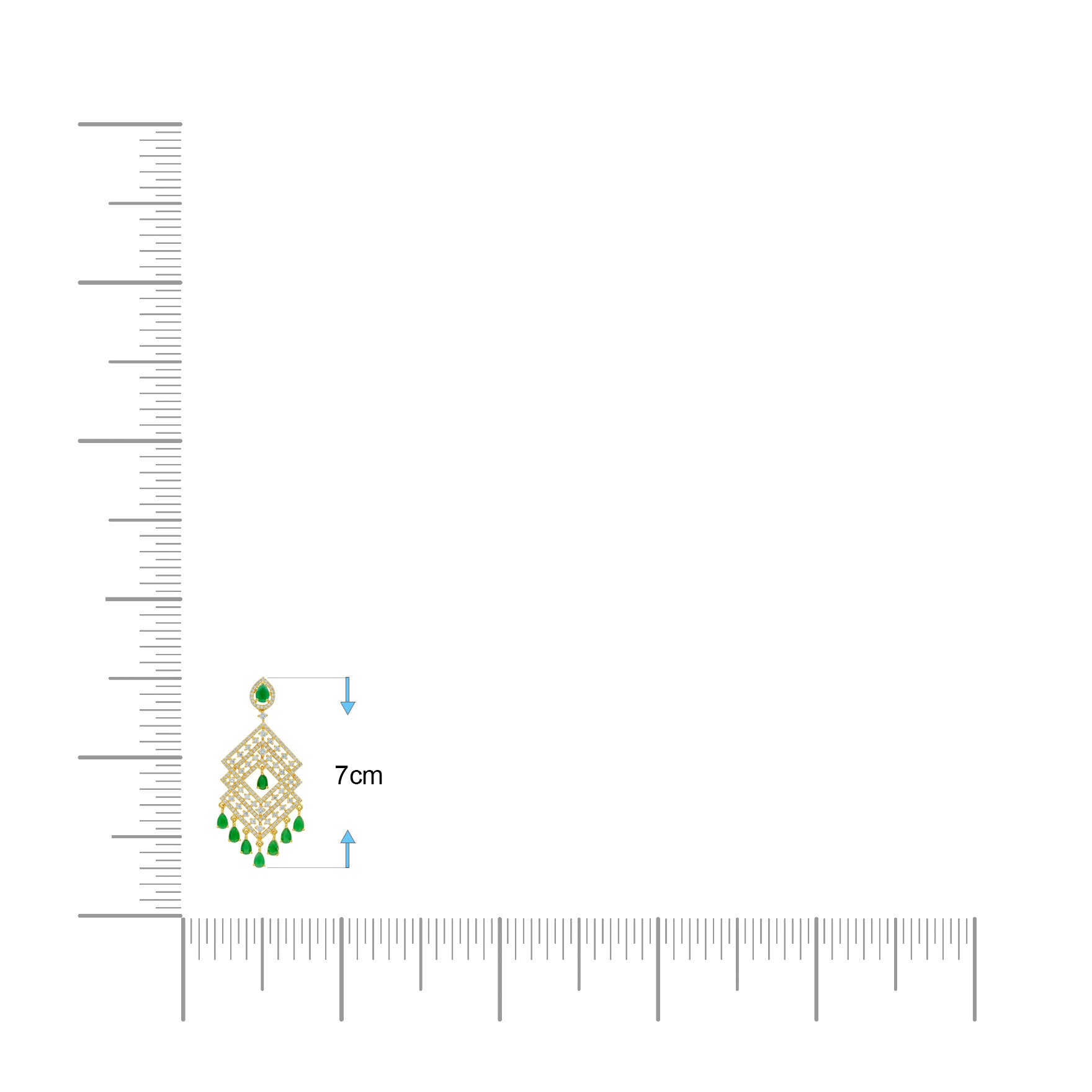 Gold Plated Green Stone Earrings Online | Parakkat Jewels