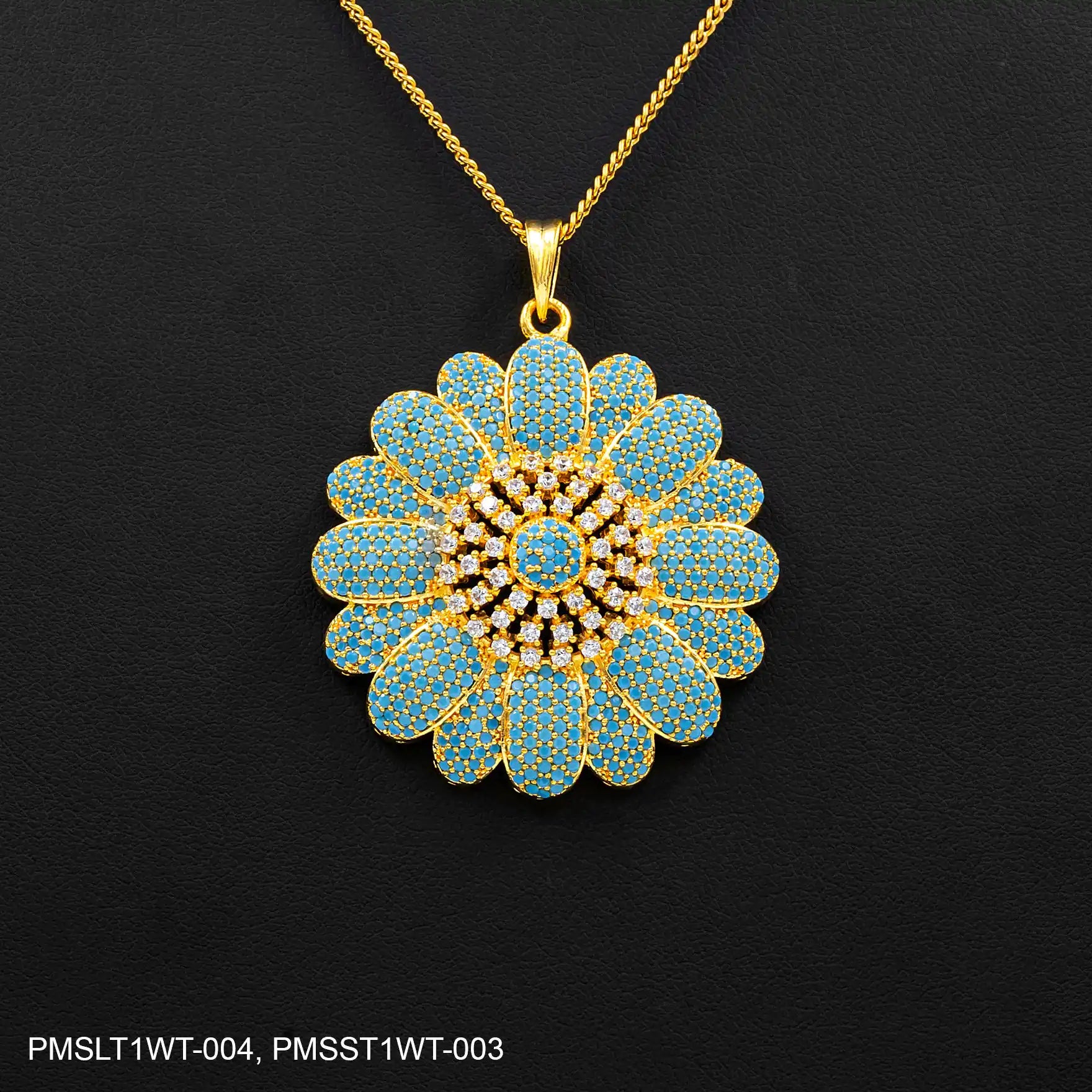 STONE PENDANT WITH STUD PMSLT1WT-004, PMSST1WT-003