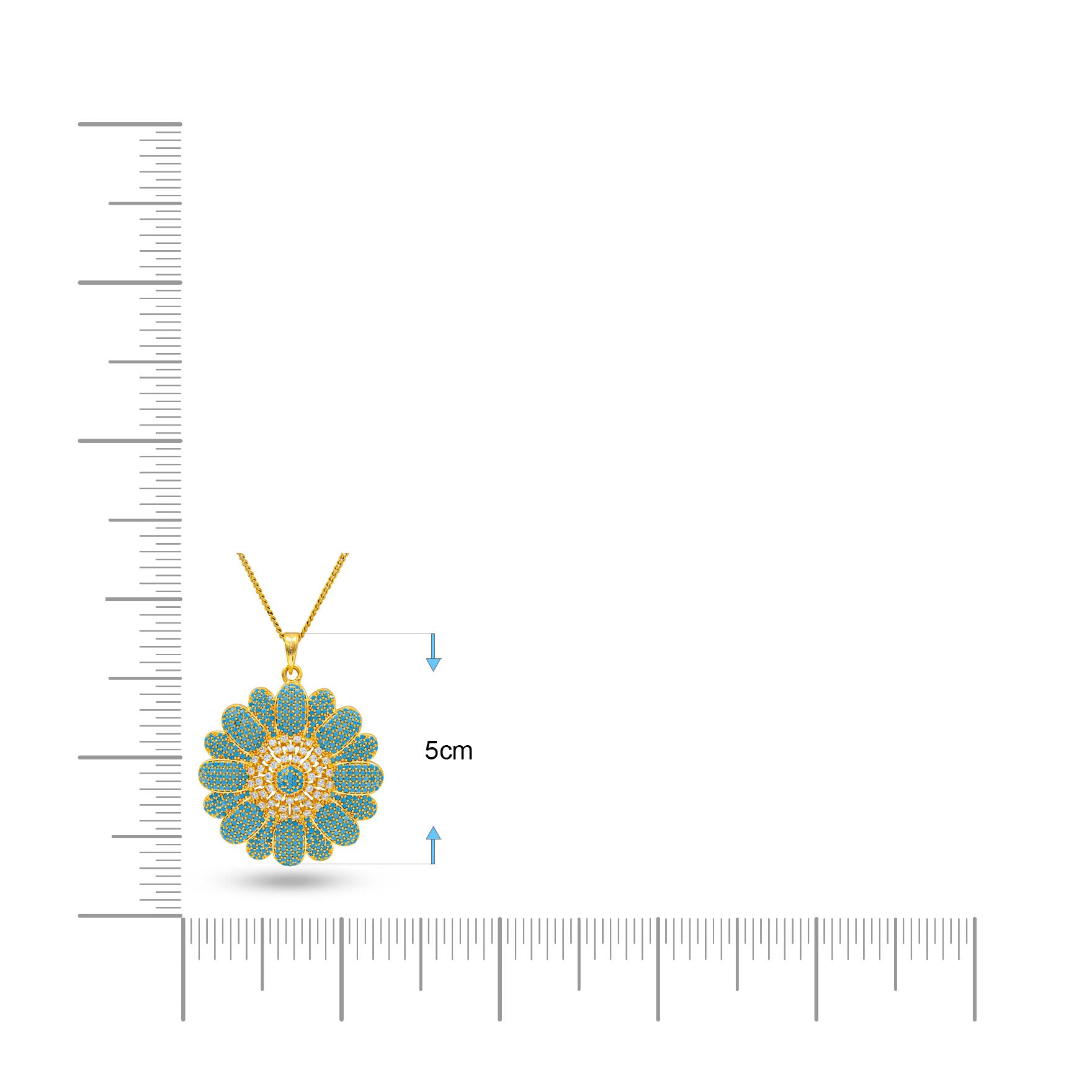 STONE PENDANT WITH STUD PMSLT1WT-004, PMSST1WT-003