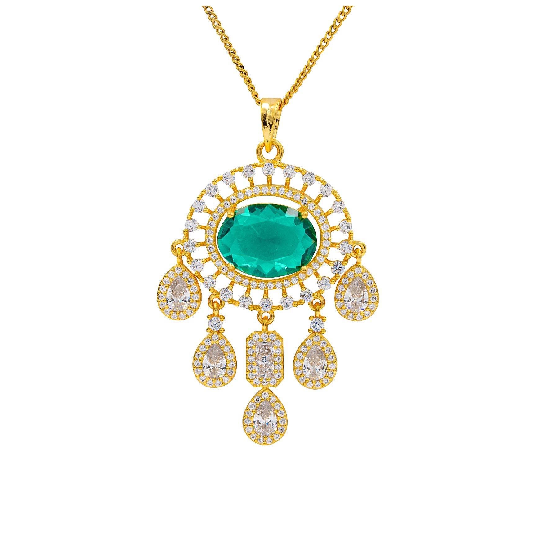 STONE PENDANT WITH STUD PMSLT5WLG-003, PMSHST61WLG-082