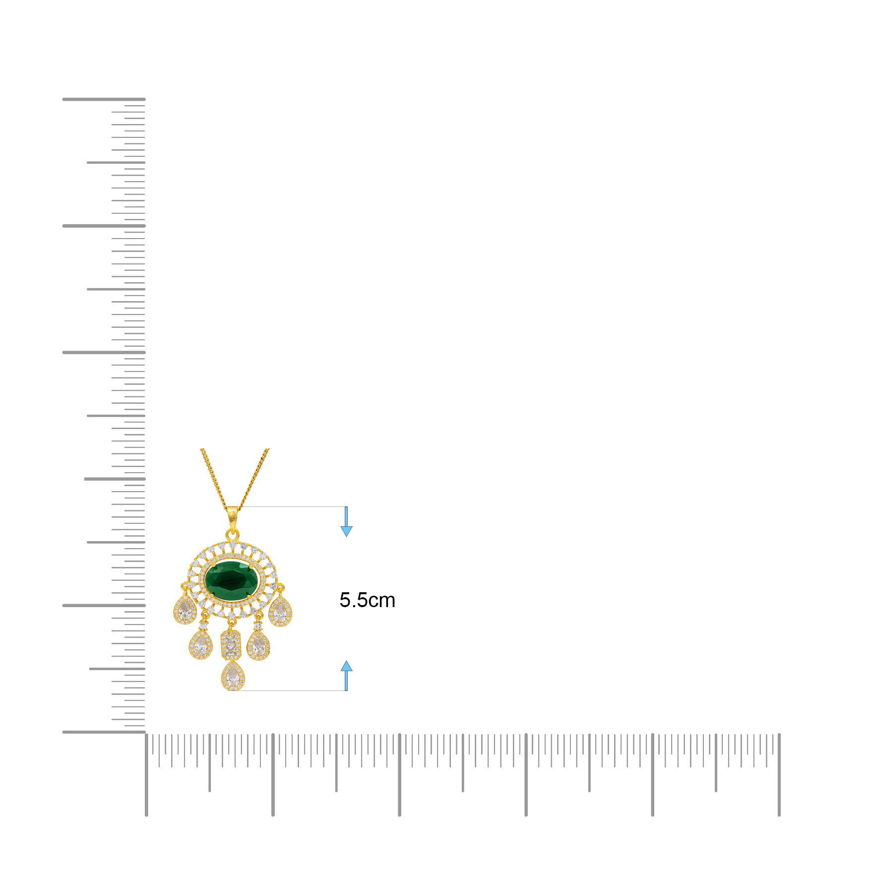 STONE PENDANT WITH STUD PMSLT5WG-003, PMSHST61WG-082