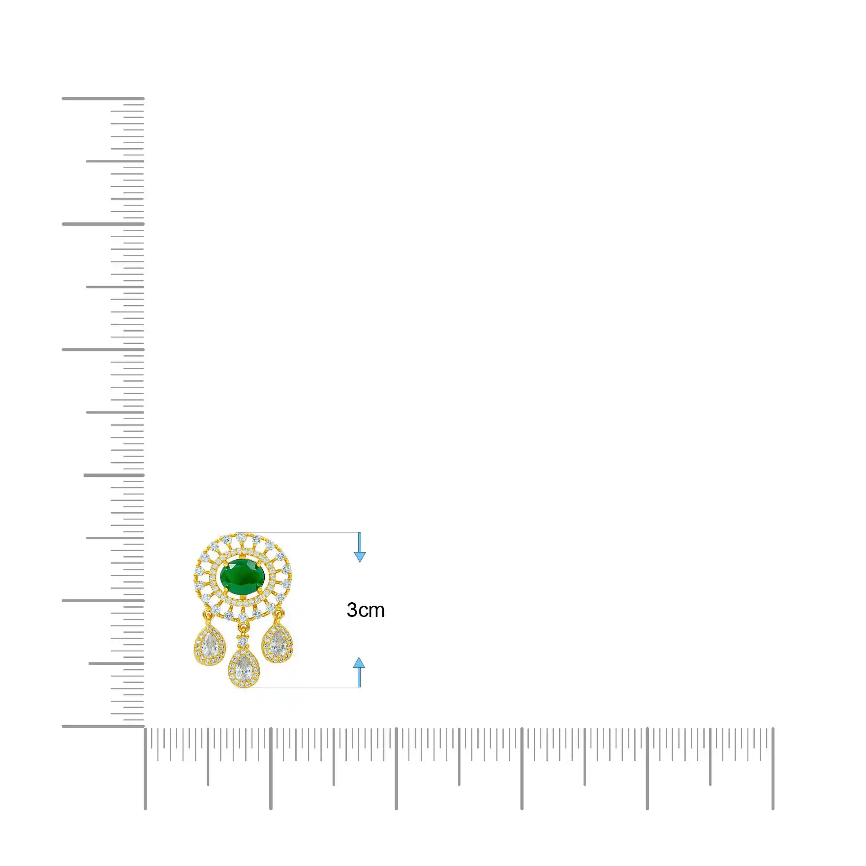 STONE PENDANT WITH STUD PMSLT5WG-003, PMSHST61WG-082